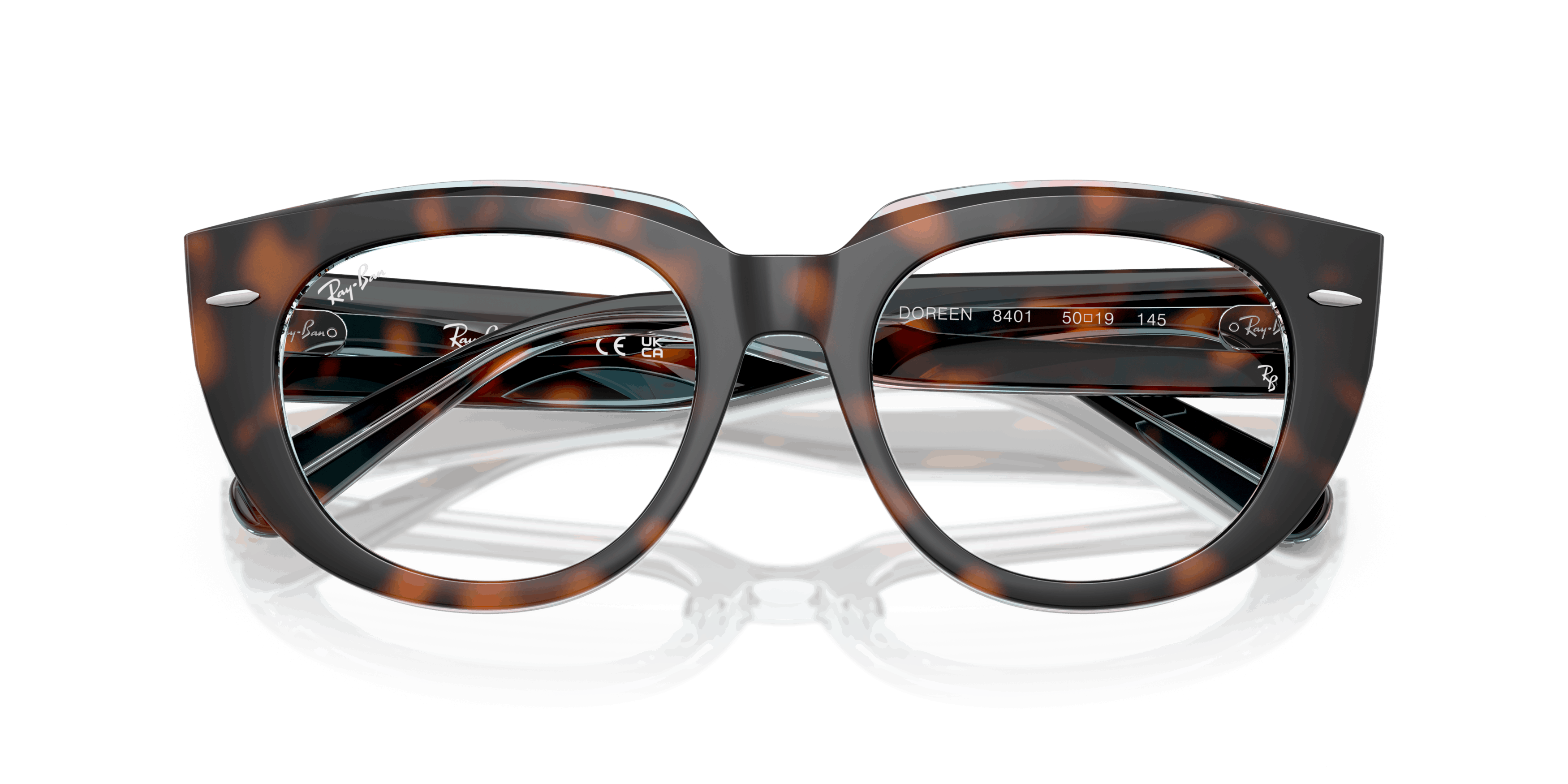 Folded, RAY-BAN Doreen Optics RX5586 8401