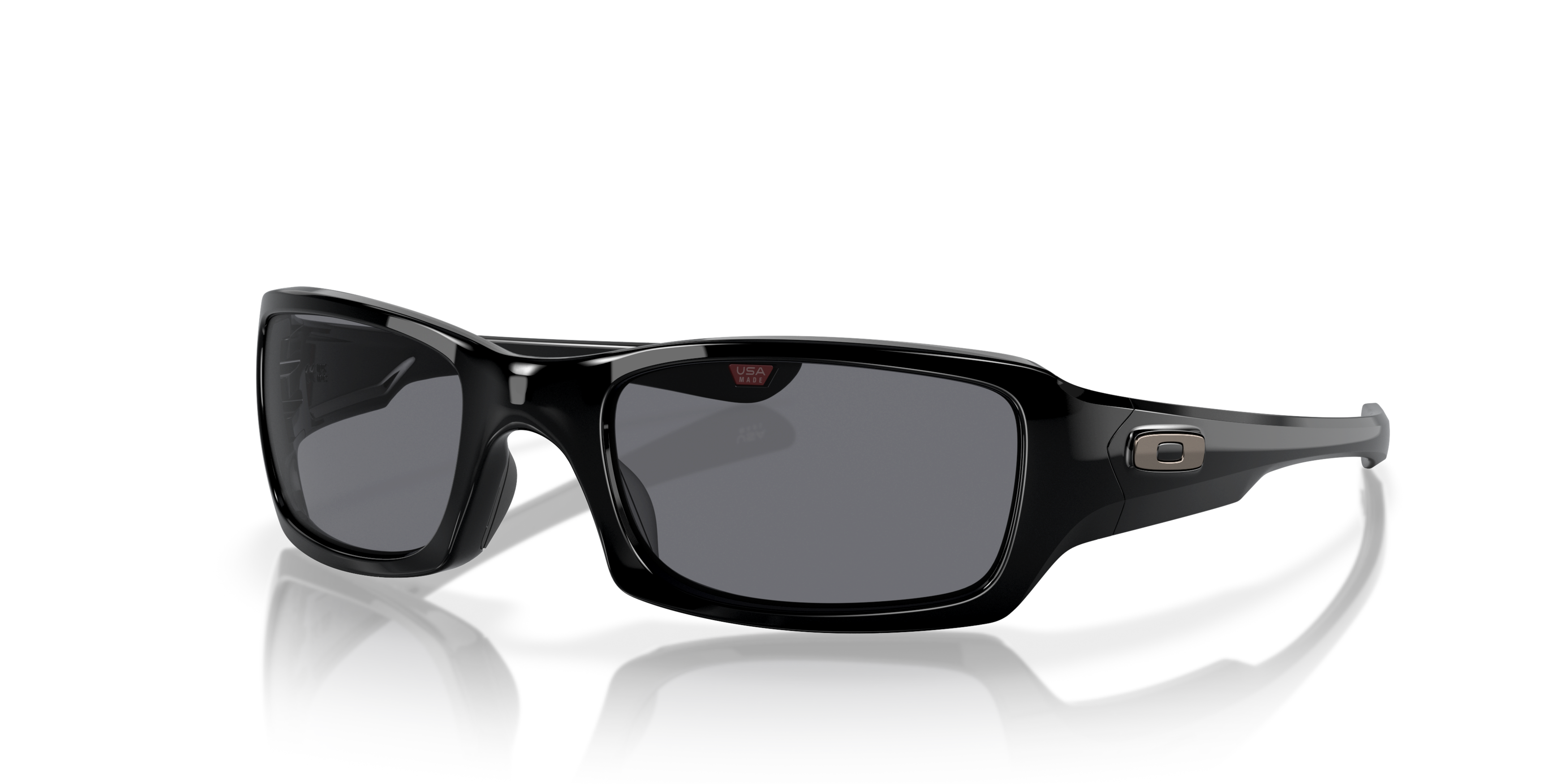 Angle_Left01 Oakley Fives Squared OO 9238 Sunglasses Grey / Black
