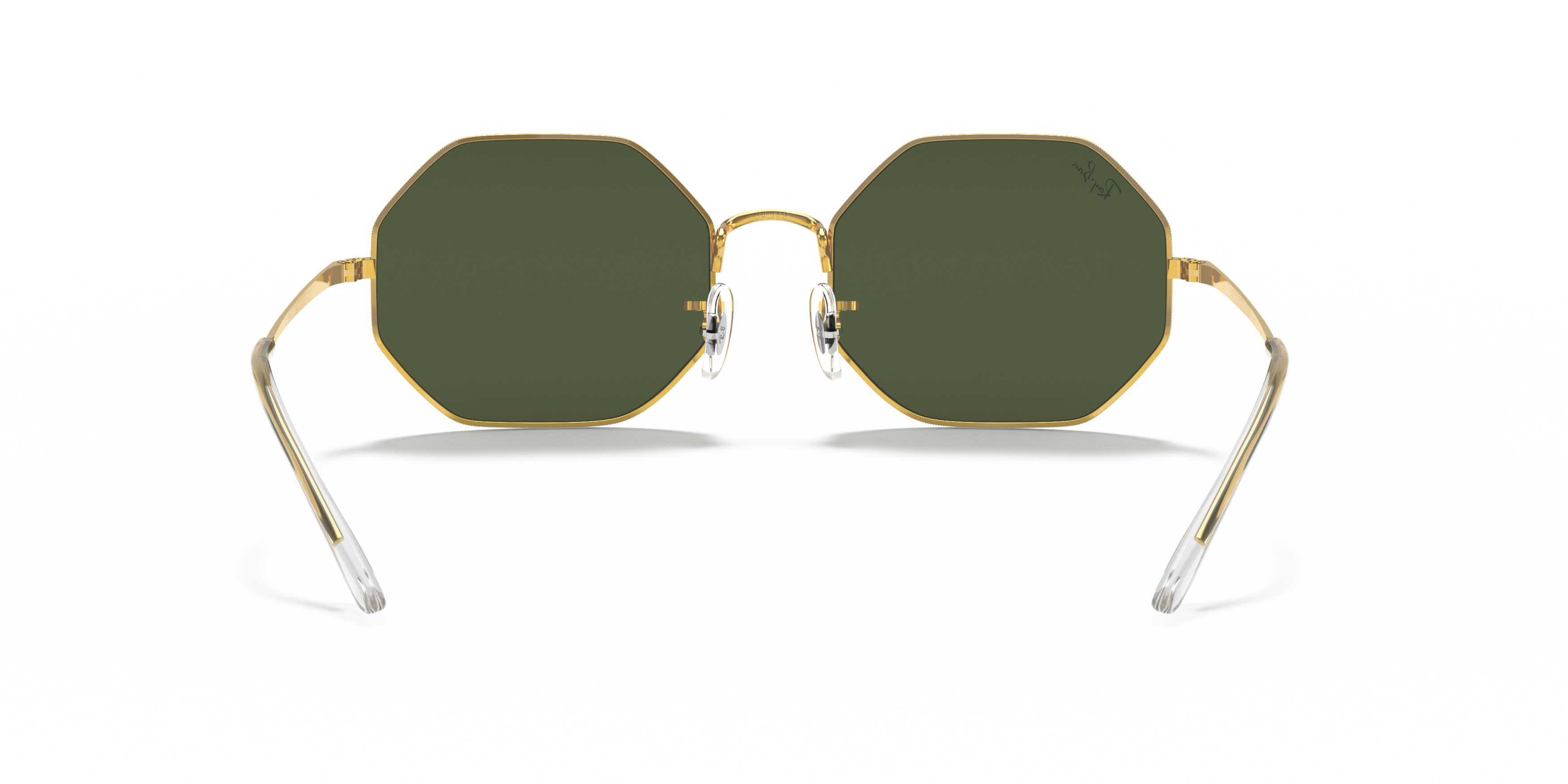 Detail02 Ray-Ban Octagon RB 1972 (919631) Sunglasses Green / Gold