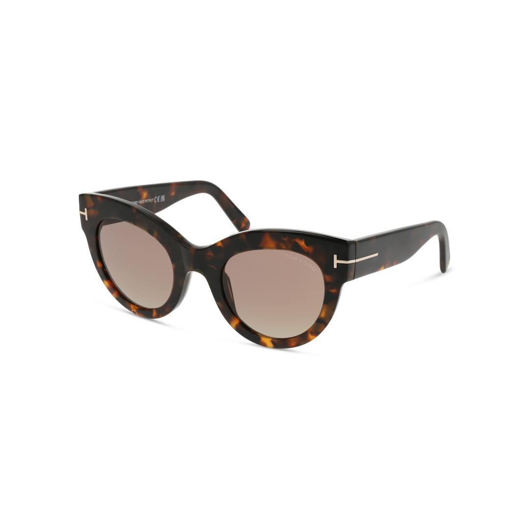 Tom Ford FT1063 Lunettes de Soleil Femme - Cateye Marron
