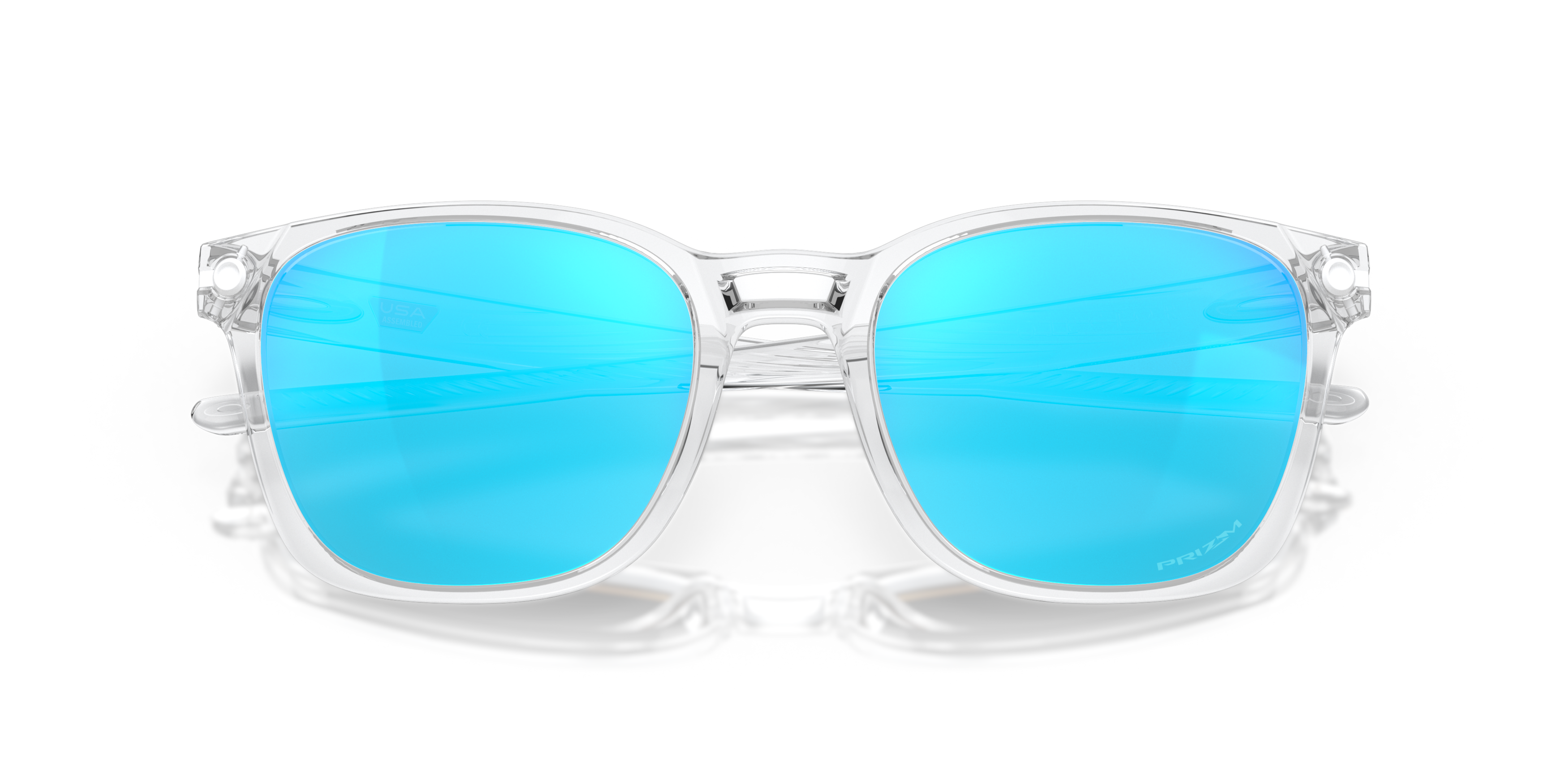 Folded Oakley Ojector OO 9018 Sunglasses Blue / Transparent, Clear