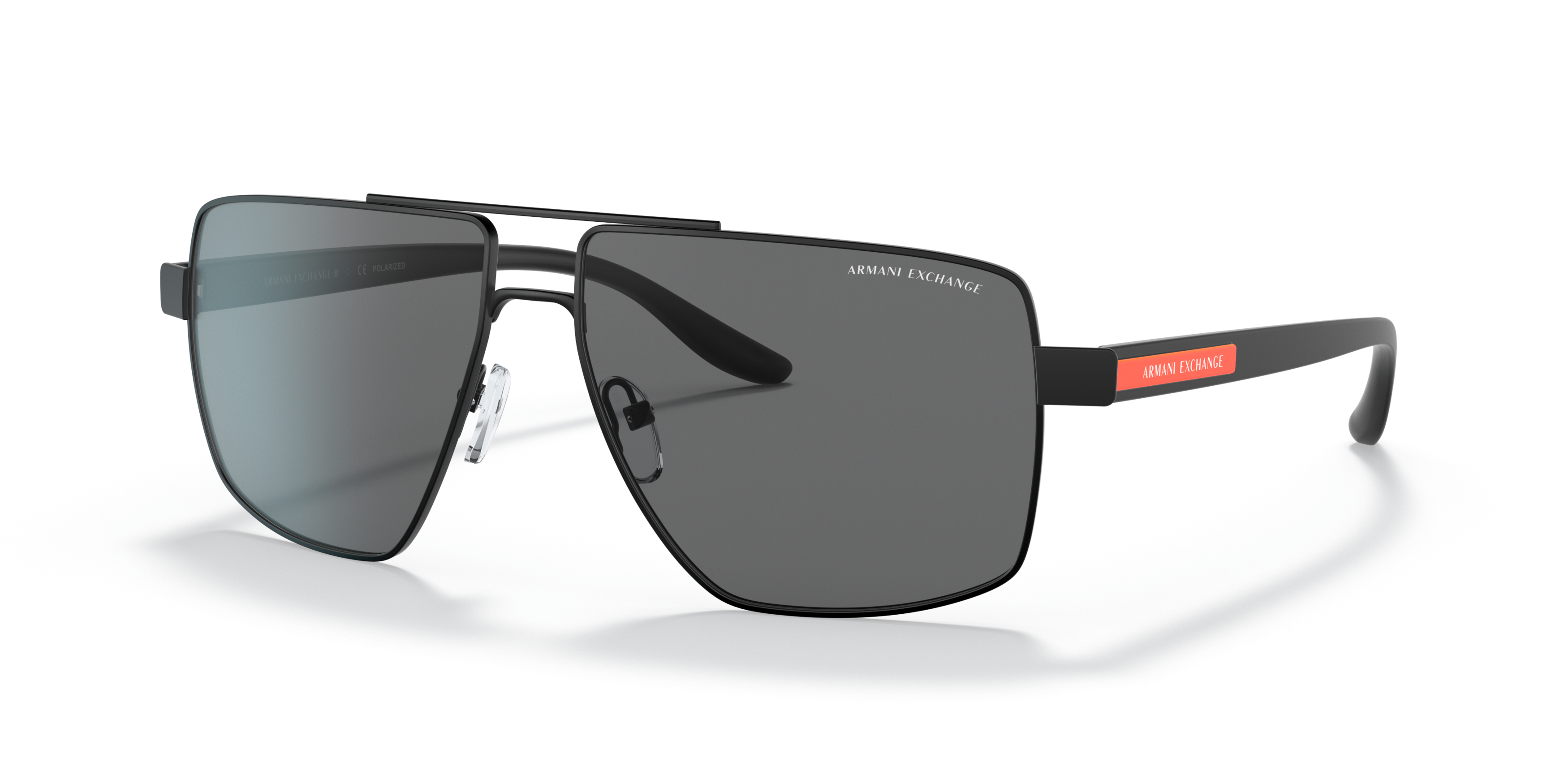Angle_Left01 Armani Exchange AX 2037S (600081) Sunglasses Grey / Black