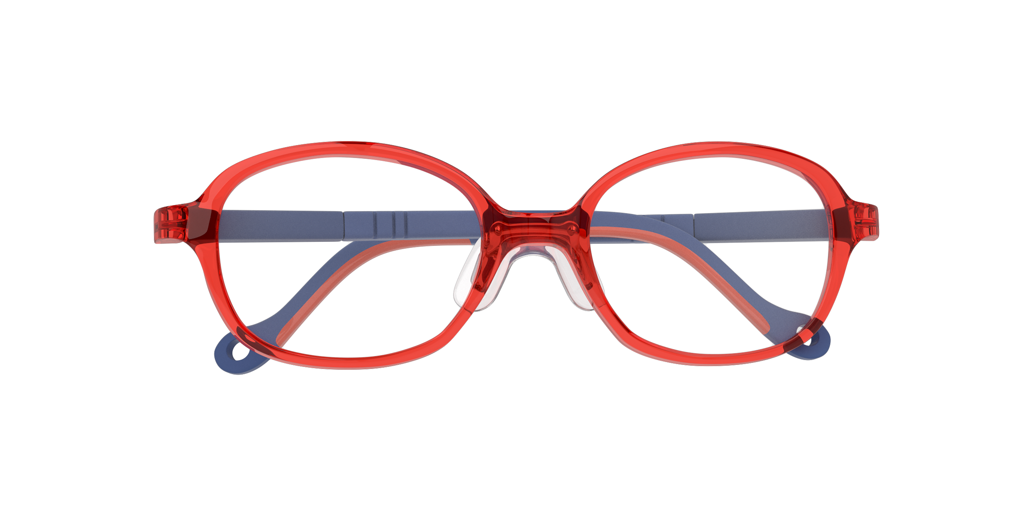 Folded Vision Express POO04 Children's Glasses Transparent / Transparent, Red