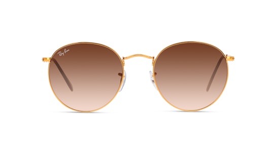 Ray-Ban Round Metal RB3447 9001A5 Bruin / Goud