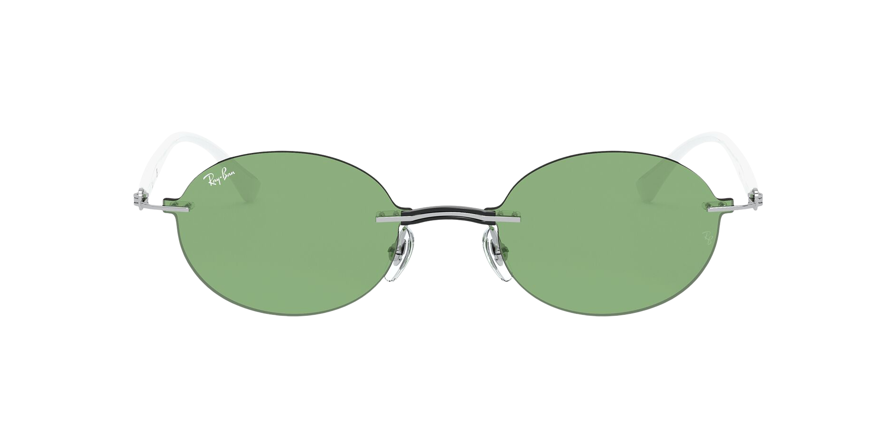 Front Ray-Ban RB8060 003/2 Groen / Transparant, Zilver