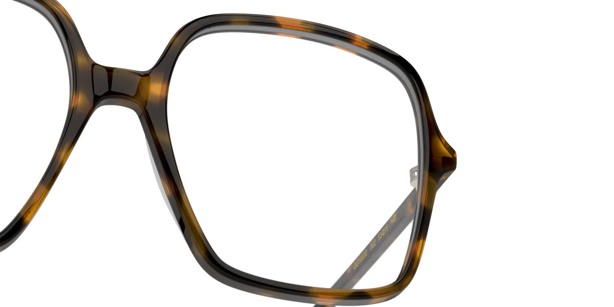 Detail01 Gucci GG 10030 (002) (002) Glasses Transparent / Tortoise Shell