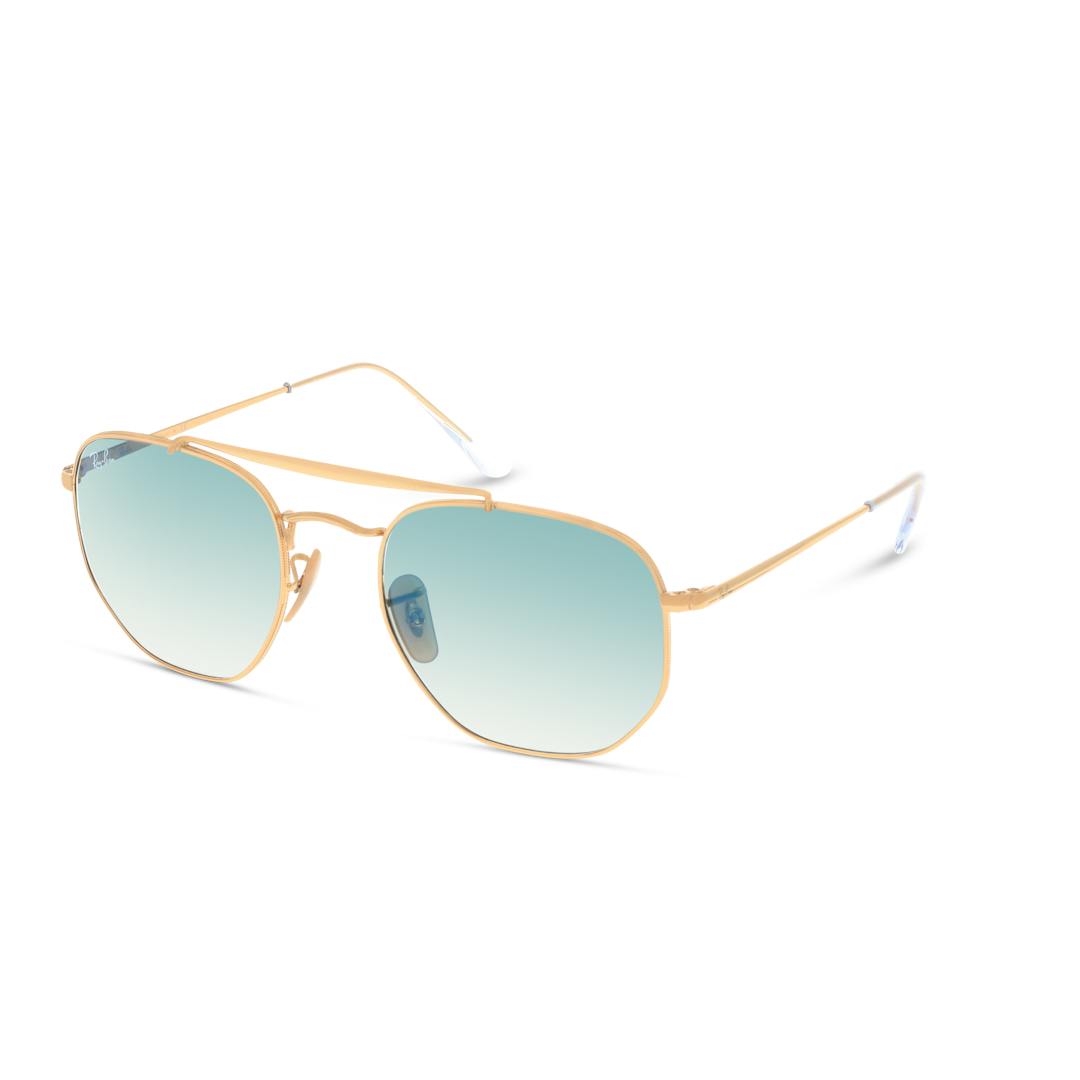 Ray-Ban Marshal RB3648 Lunettes de Soleil - Doré - Possibilité de verres correcteurs - Adaptable à l