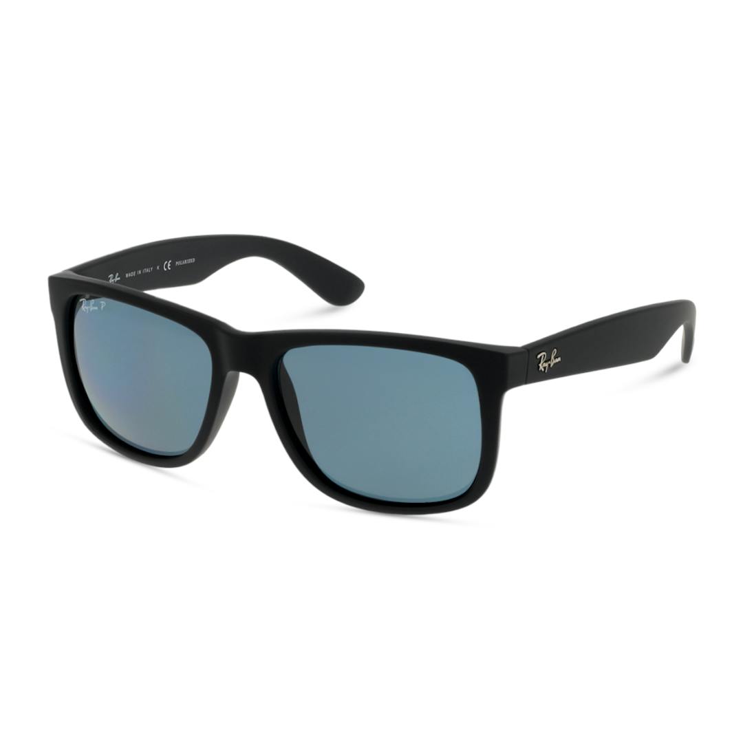Ray-Ban Justin RB4165 Lunettes de Soleil Homme - Carrée Noir - Possibilité de verres correcteurs - A