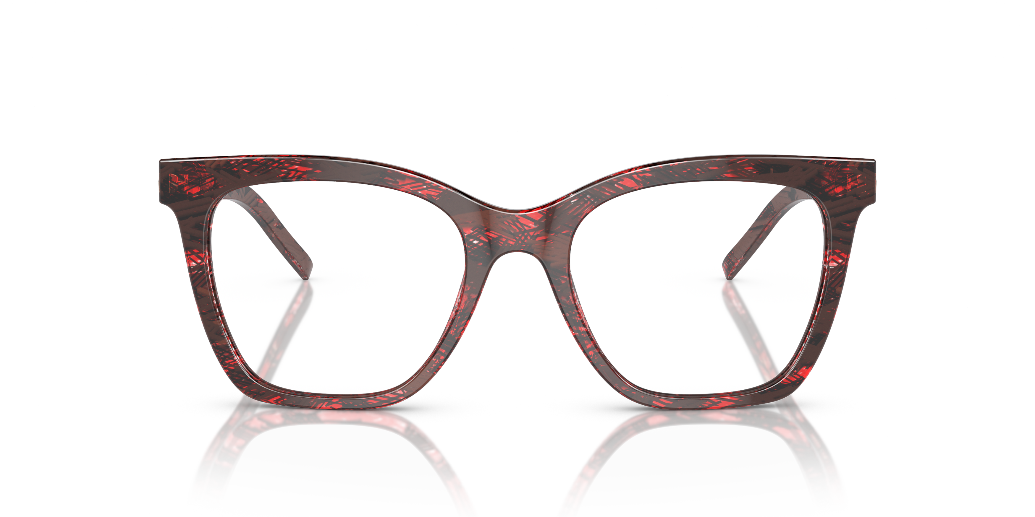Front Giorgio Armani AR 7238 Glasses Transparent / Red