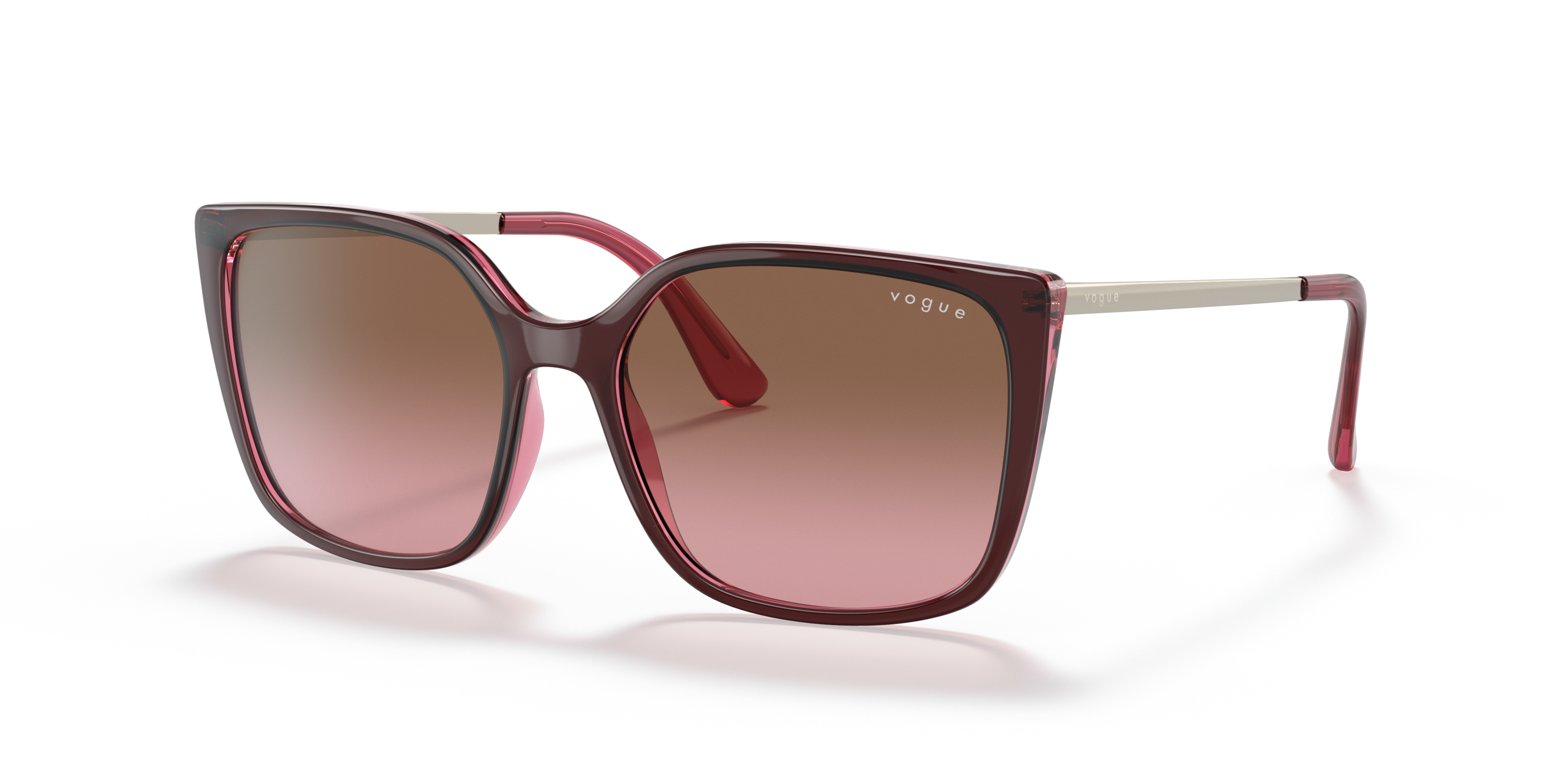 Angle_Left01 Vogue VO 5353S (287314) Sunglasses Brown / Red