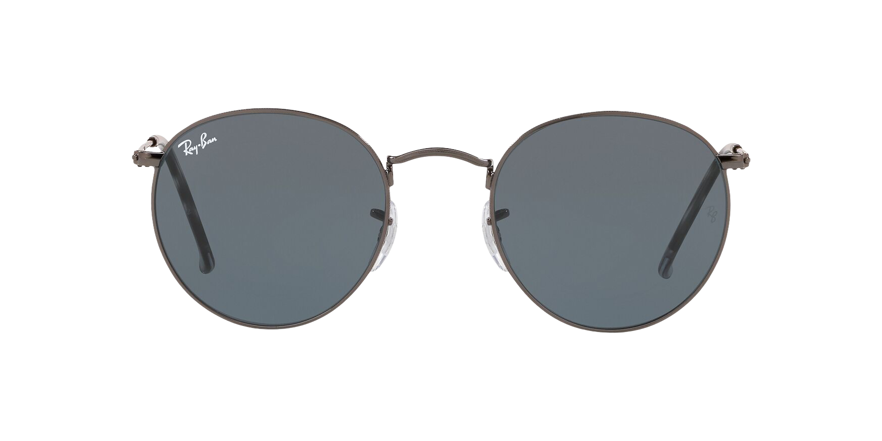 Front Ray-Ban Round Metal RB3447 001 Groen / Goud