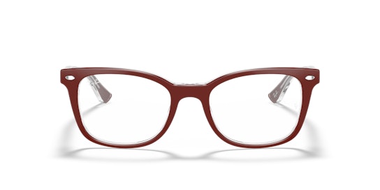Ray-Ban RX 5285 Glasses Transparent / Red