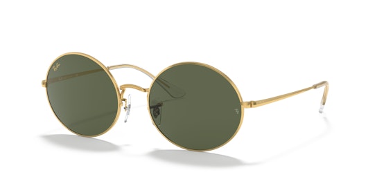 Ray-Ban Oval RB 1970 (919631) Sunglasses Green / Gold