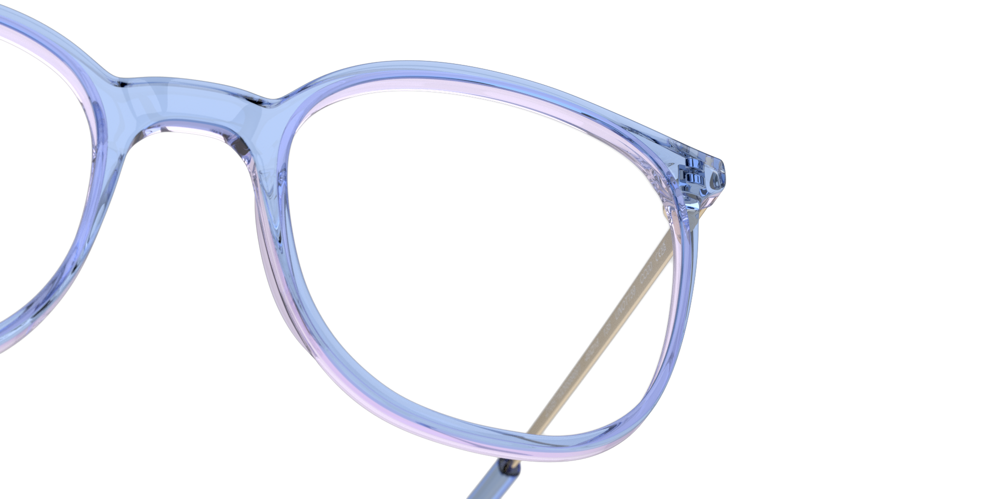Detail01 Unofficial UN OT0159 (LD00) Children's Glasses Transparent / Blue