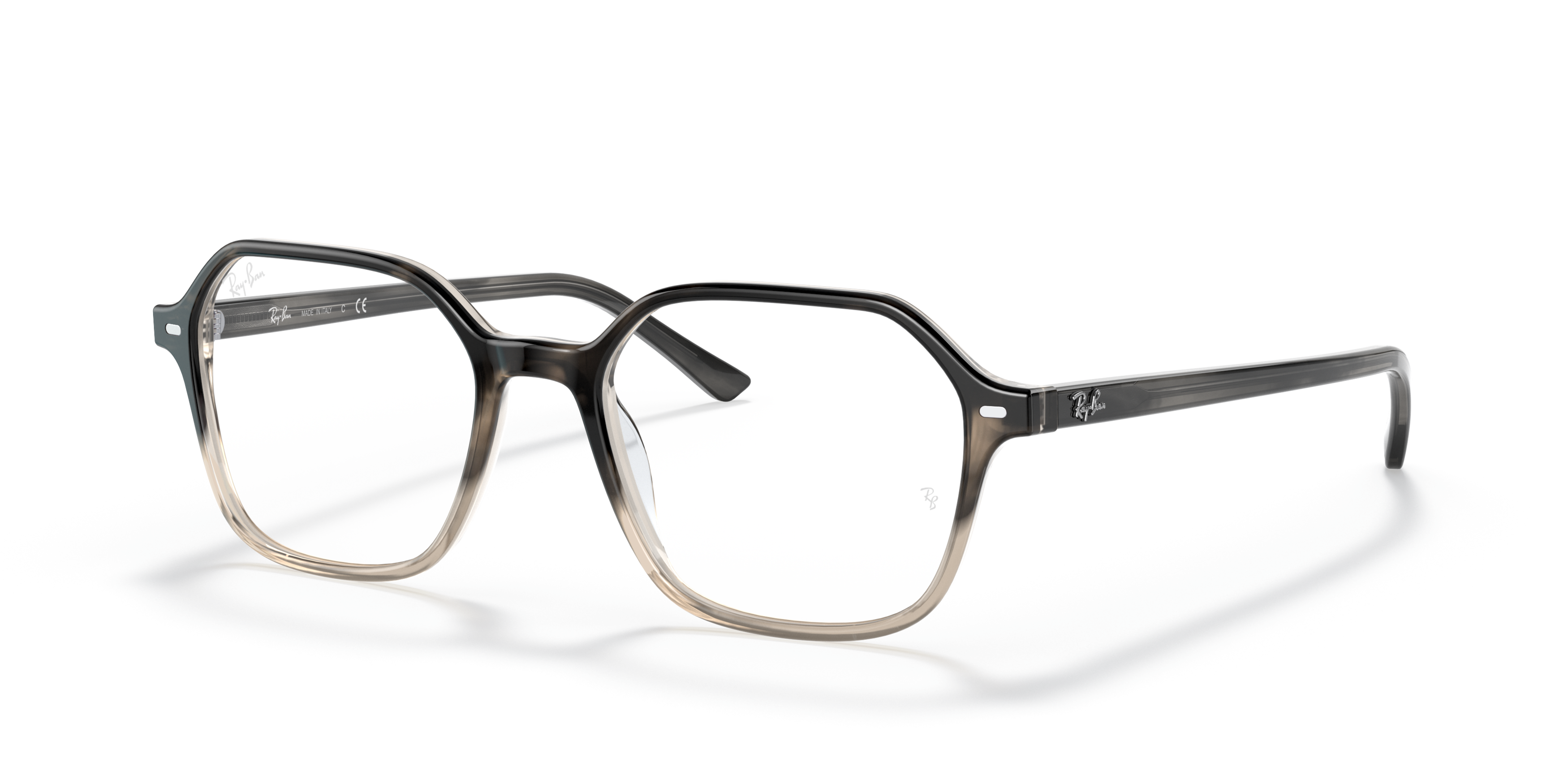 Angle_Left01 Ray-Ban RX 5394 (8106) Glasses Transparent / Grey