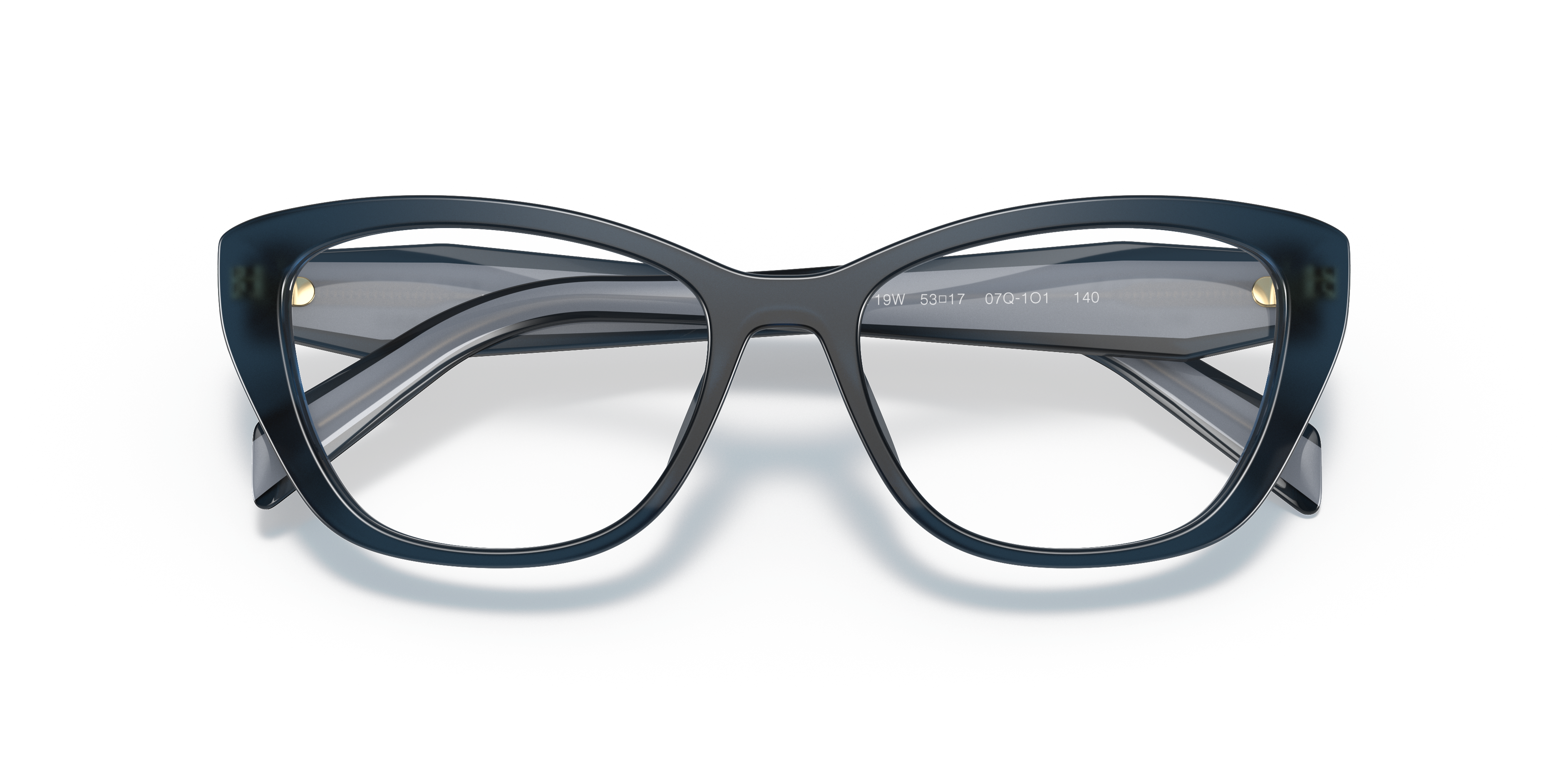 Folded Prada PR 19WV (07Q101) Glasses Transparent / Blue
