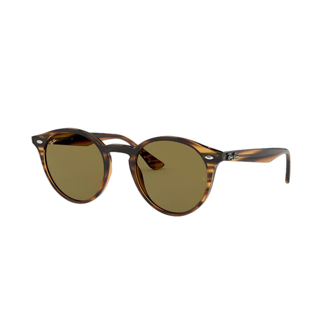 Ray-Ban RB2180 Lunettes de Soleil - Panthos Rouge Marron - Possibilité de verres correcteurs - Adapt