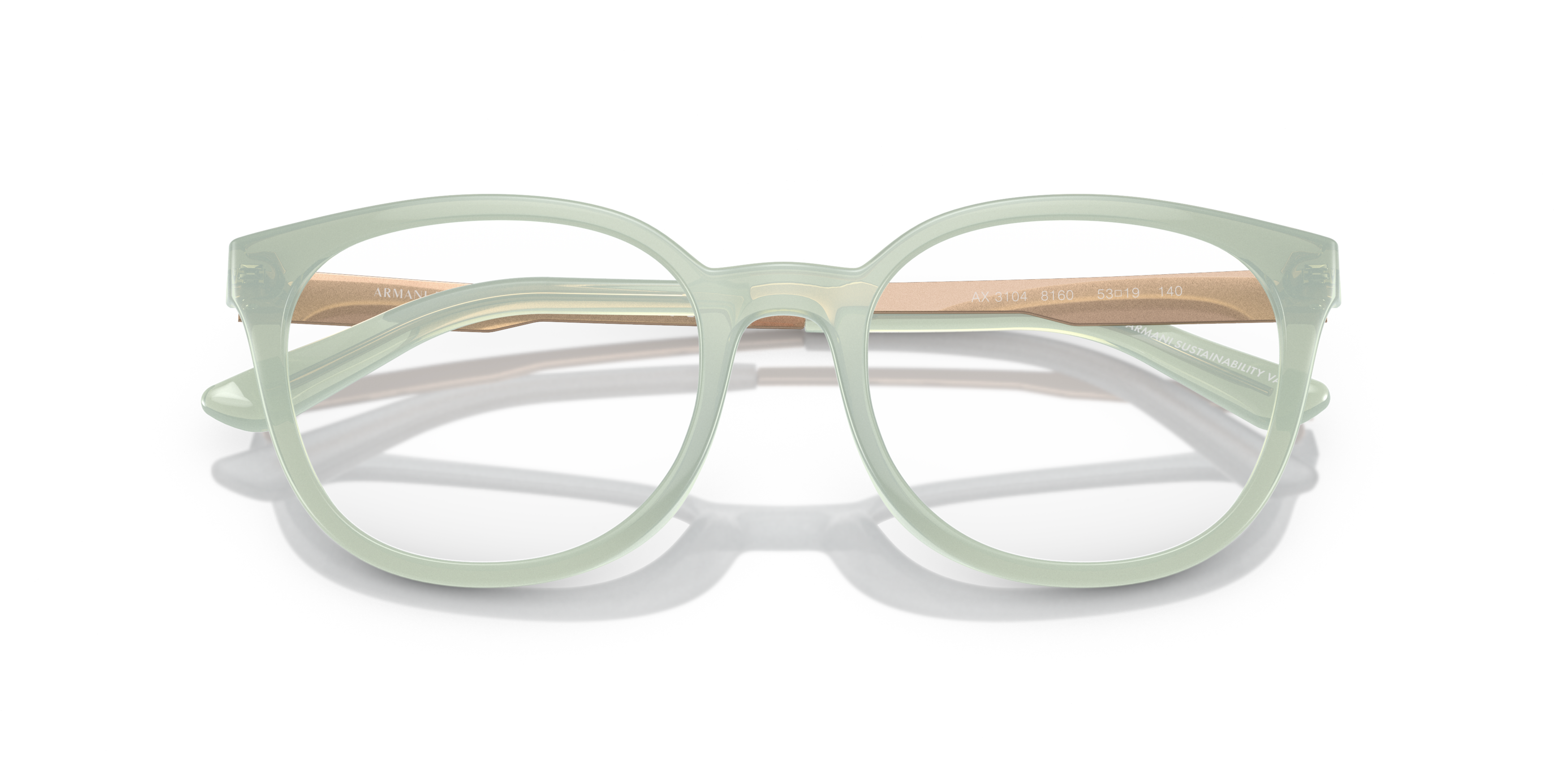 Folded Armani Exchange AX 3103 Glasses Transparent / Pink