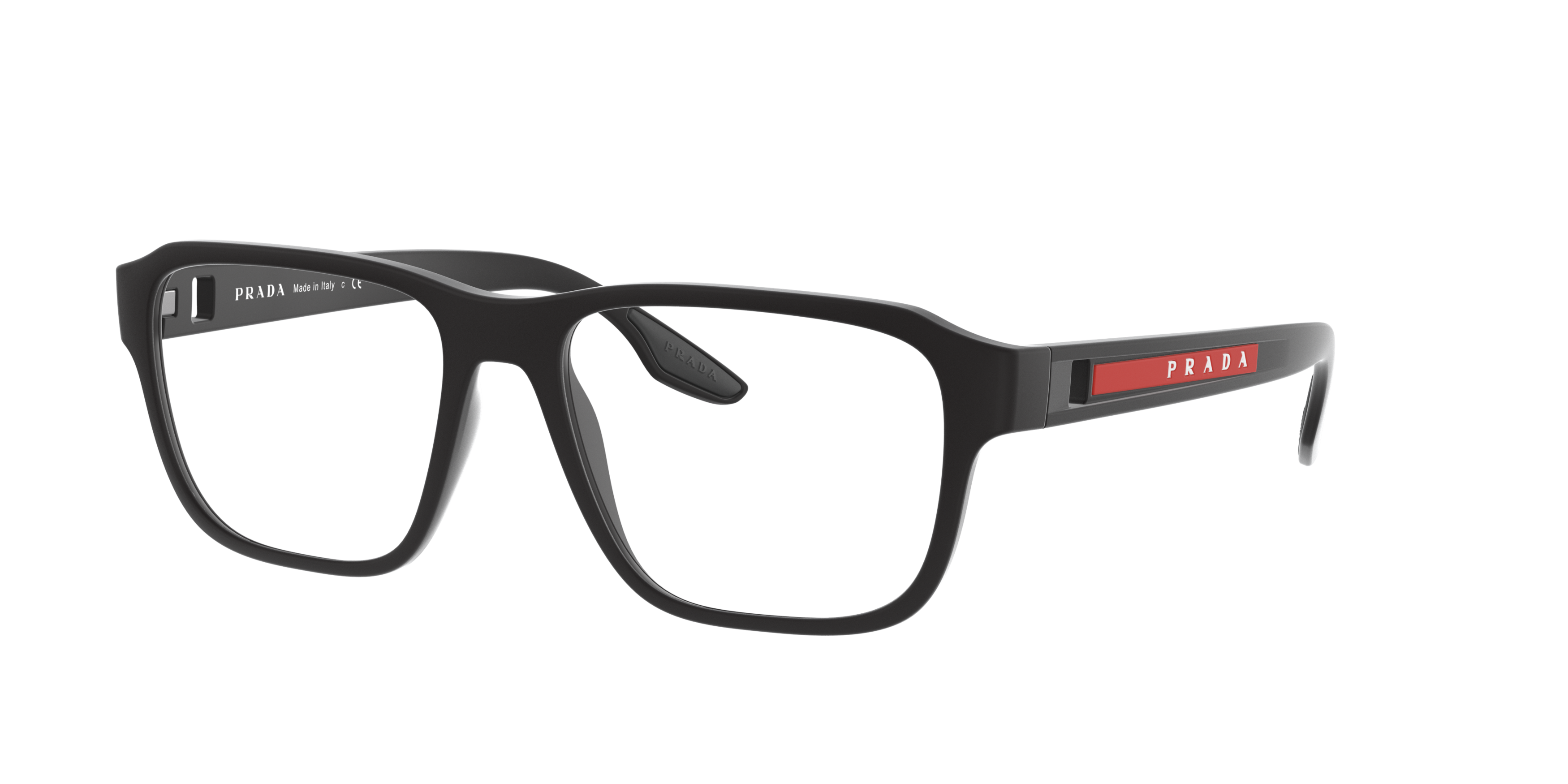 Angle_Left01 Prada Linea Rossa PS 04NV (DG01O1) Glasses Transparent / Black