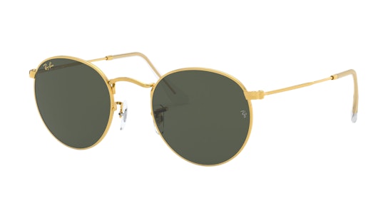 Ray-Ban Round Metal Legend Gold RB3447 919631 Groen / Goud