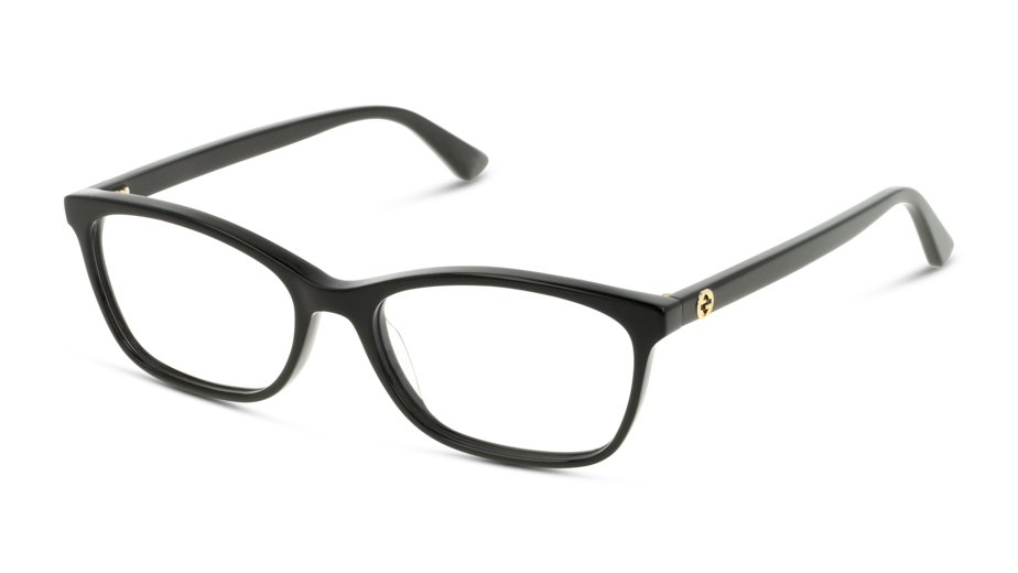 Angle_Left01 Gucci GG 0613O (001) Glasses Transparent / Black