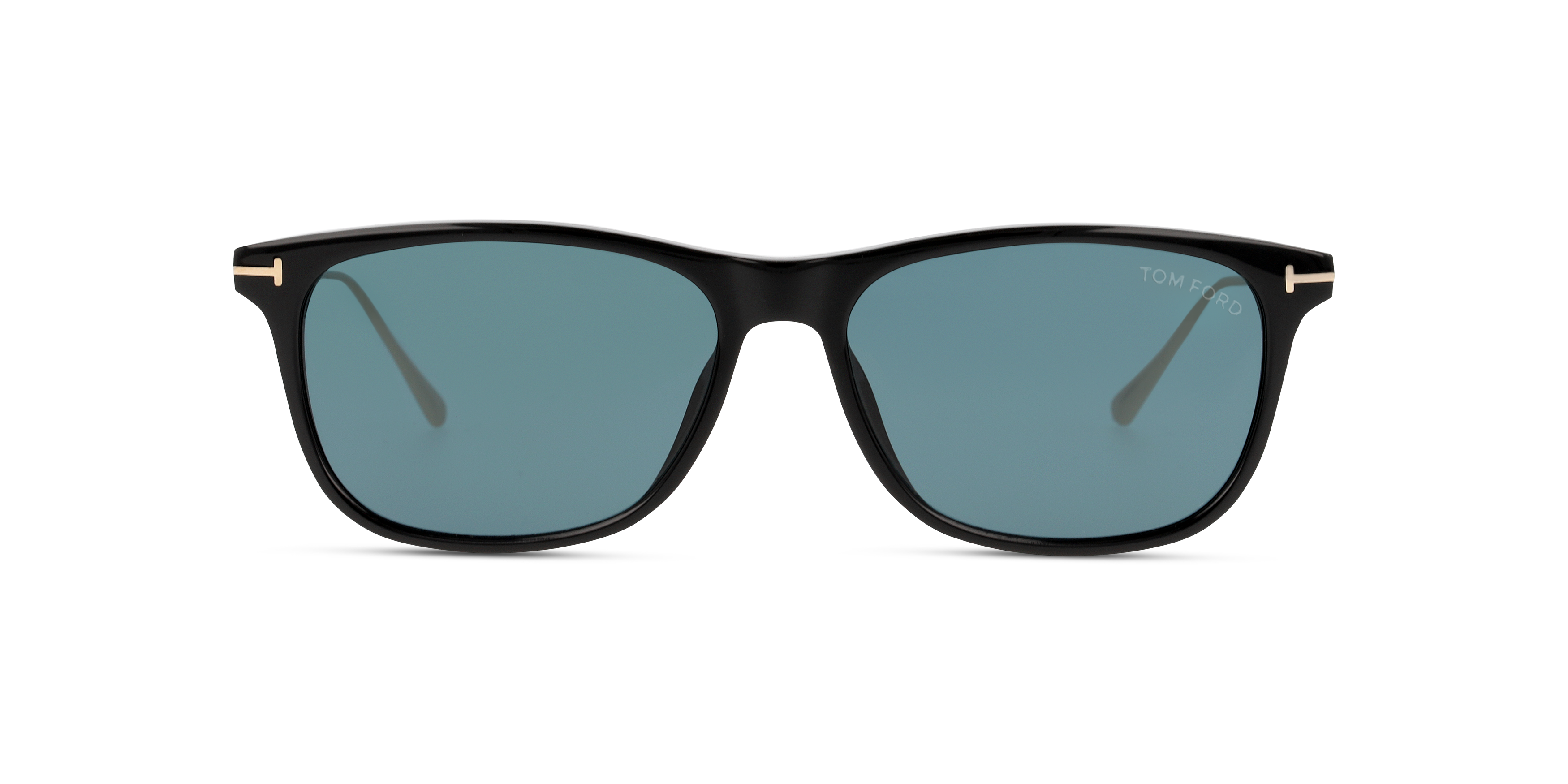 Front Tom Ford Caleb FT 813 (01V) Sunglasses Blue / Black
