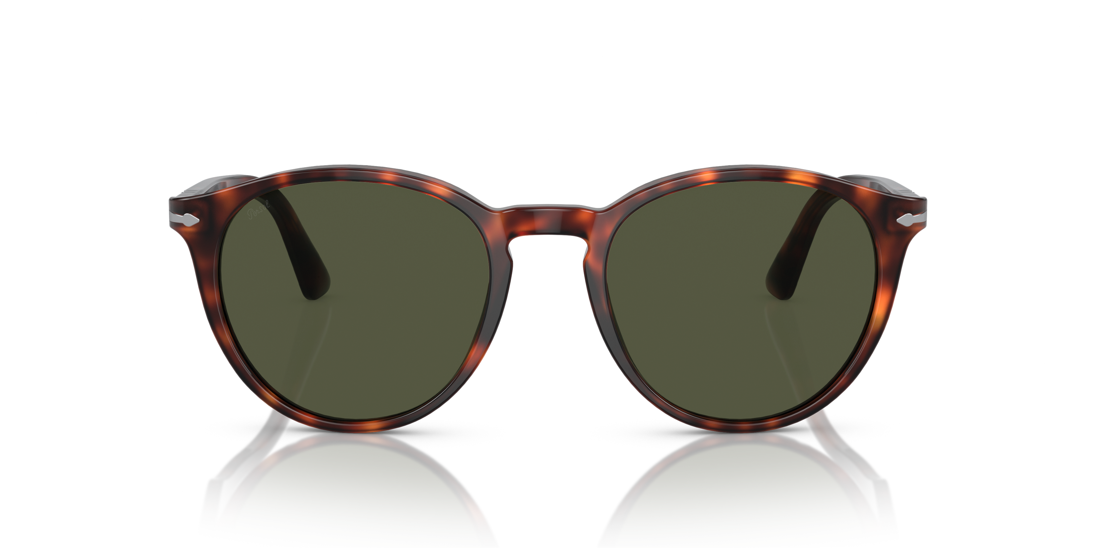 Front Persol PO 3152S (901531) Sunglasses Green / Tortoise Shell