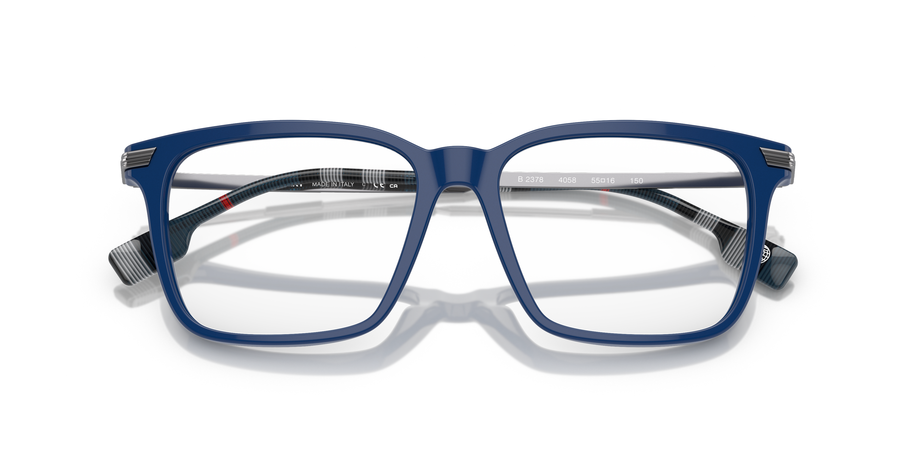 Folded Burberry BE 2378 (4058) Glasses Transparent / Blue