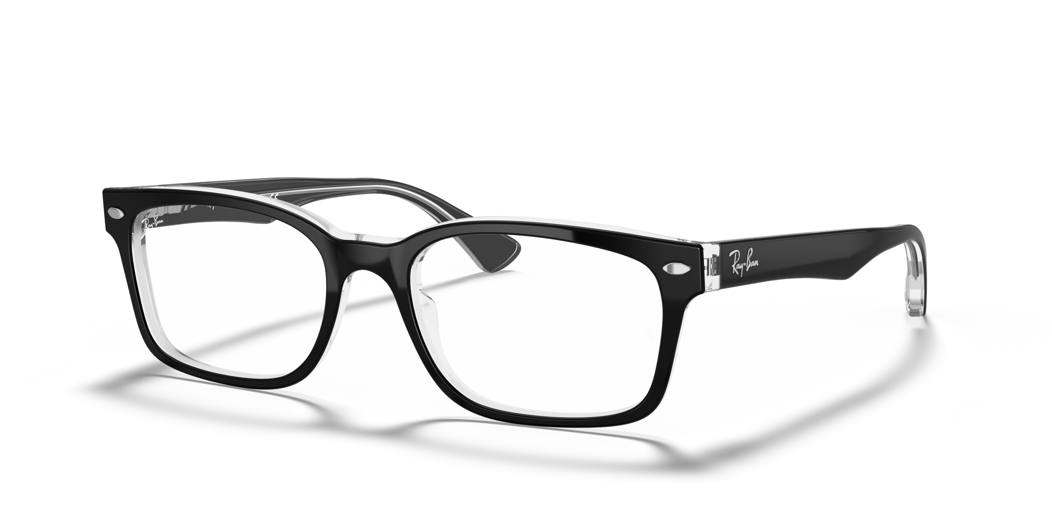Angle_Left01 Ray-Ban RX 5286 Glasses Transparent / Black