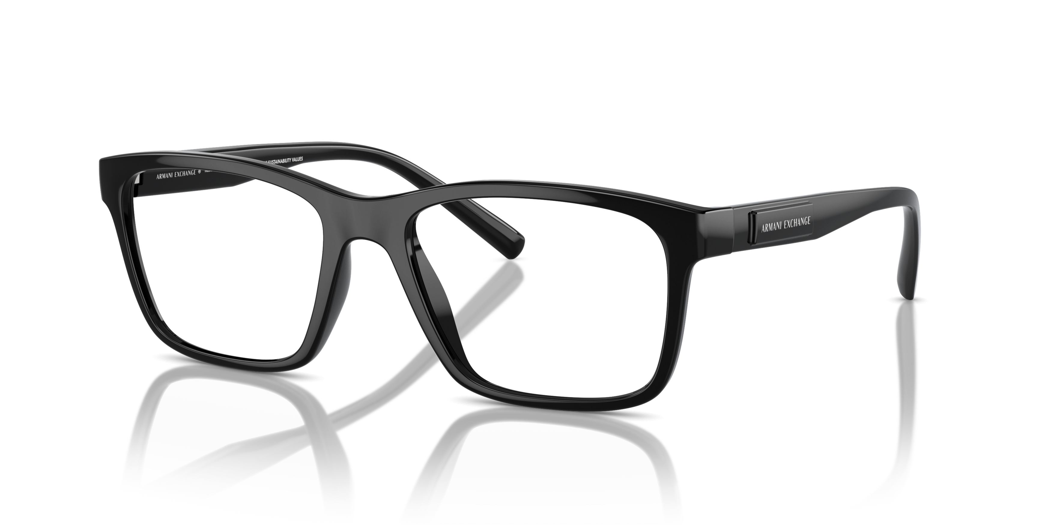 Angle_Left01 Armani Exchange AX 3114 Glasses Transparent / Black