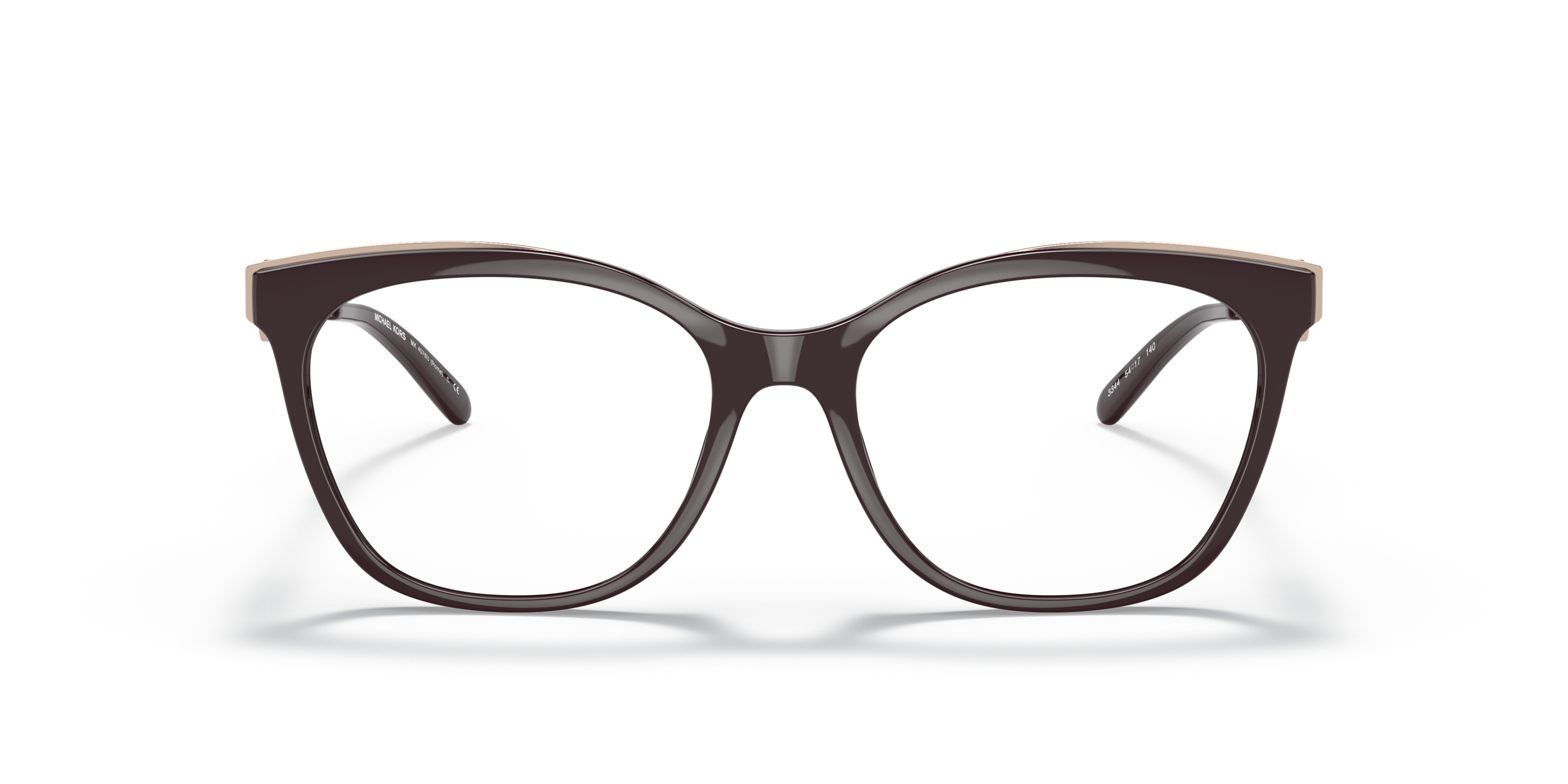 Front Michael Kors MK 4076U (3344) Glasses Transparent / Brown