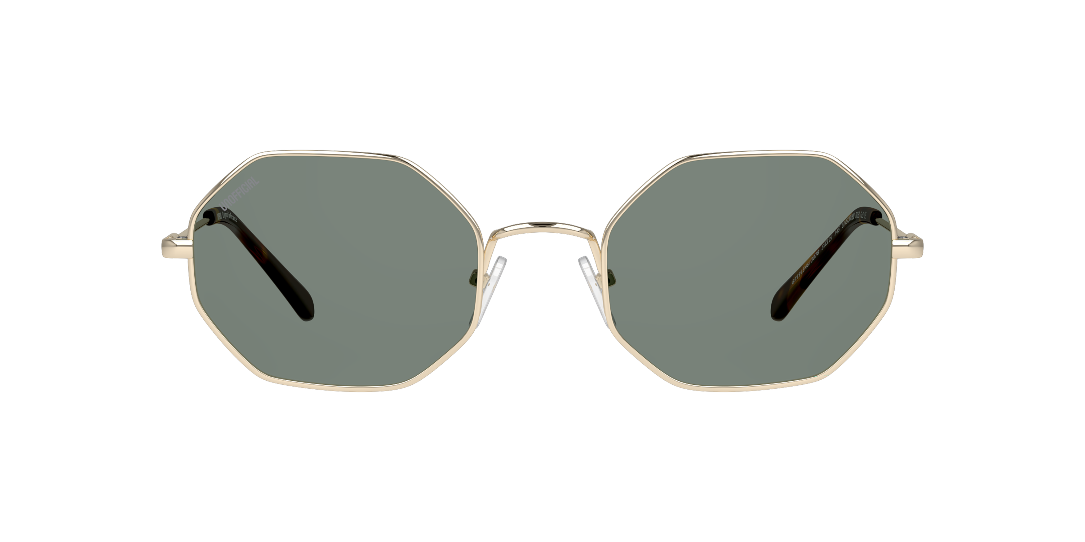 Front Unofficial UNSU0080 Sunglasses Green / Gold