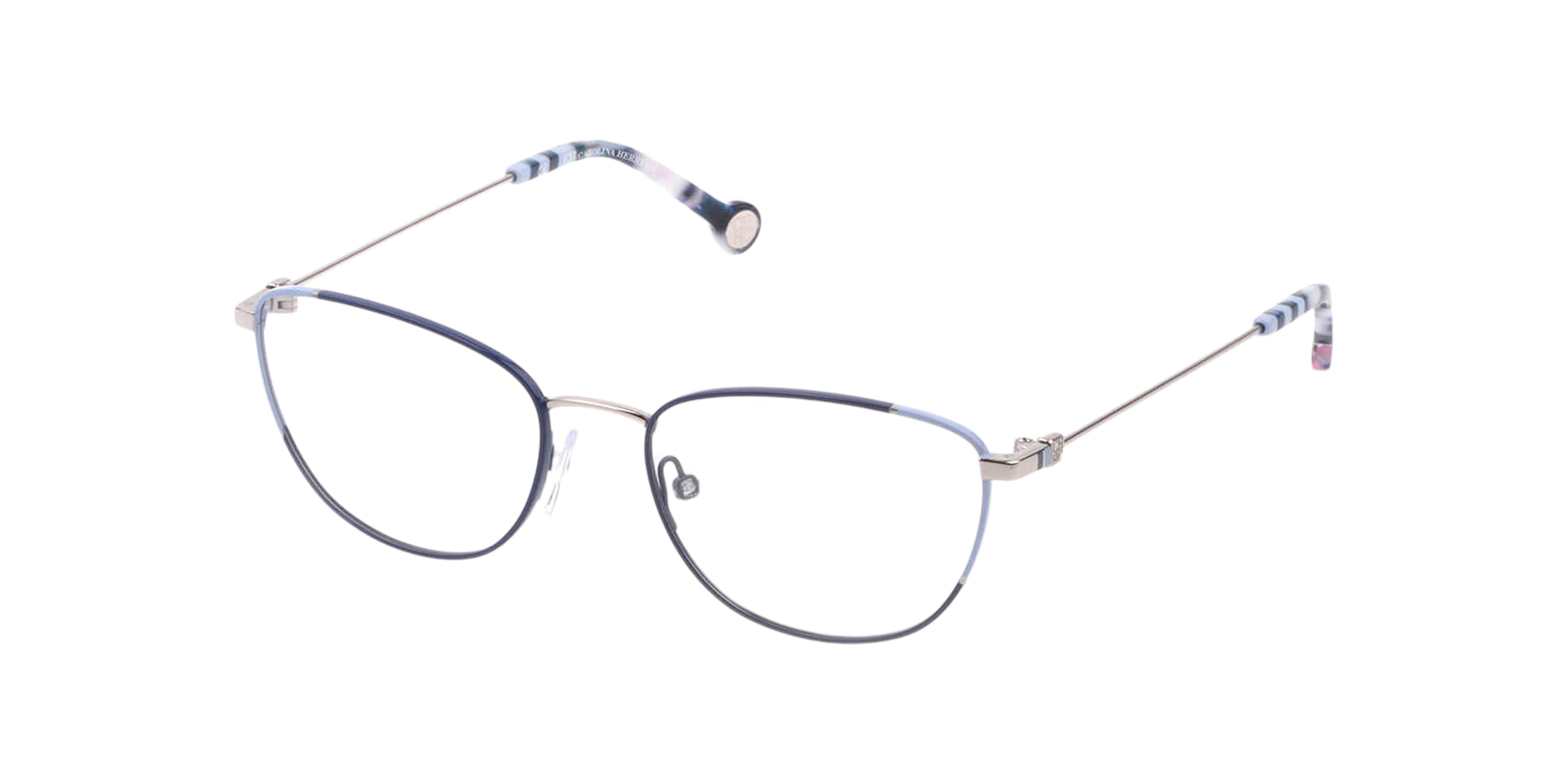 Front Carolina Herrera VH E166L (0514) Glasses Transparent / Silver
