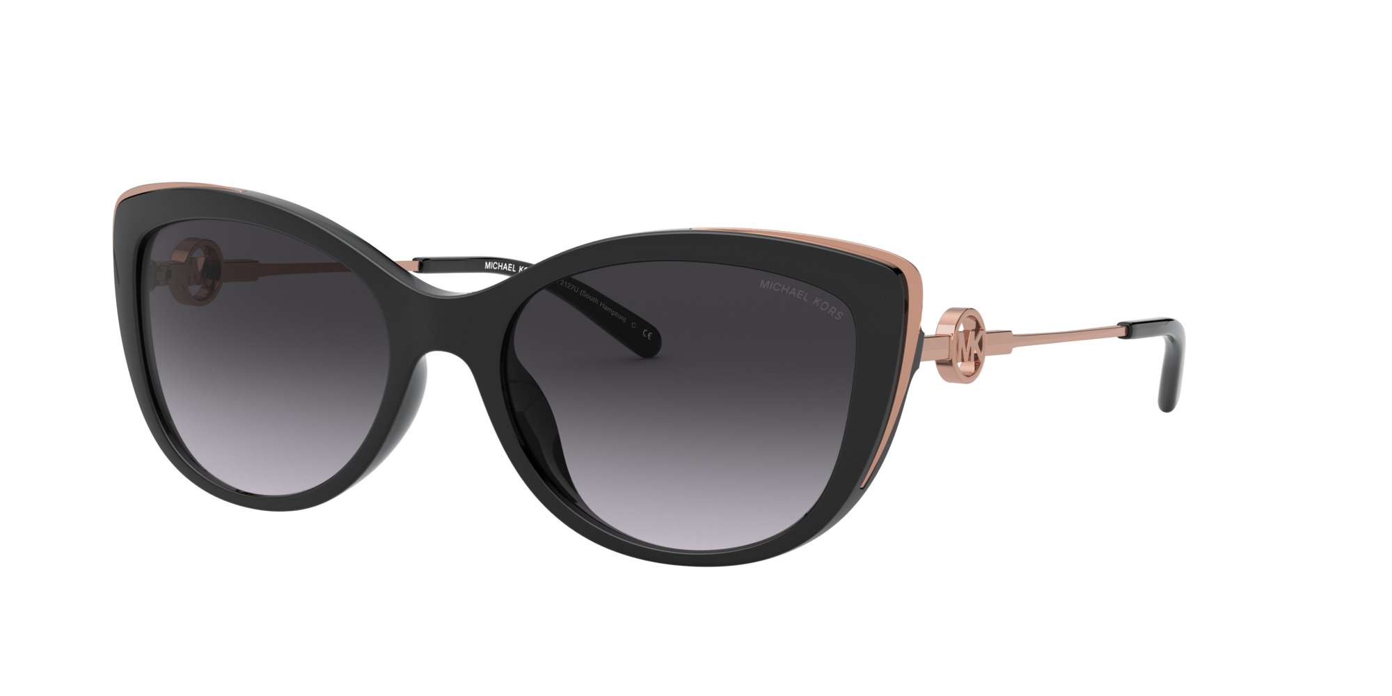 Angle_Left01 Michael Kors South Hampton MK 2127U (33328G) Sunglasses Grey / Black