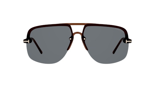 Tom Ford FT 1003 (45V) Sunglasses Blue / Brown