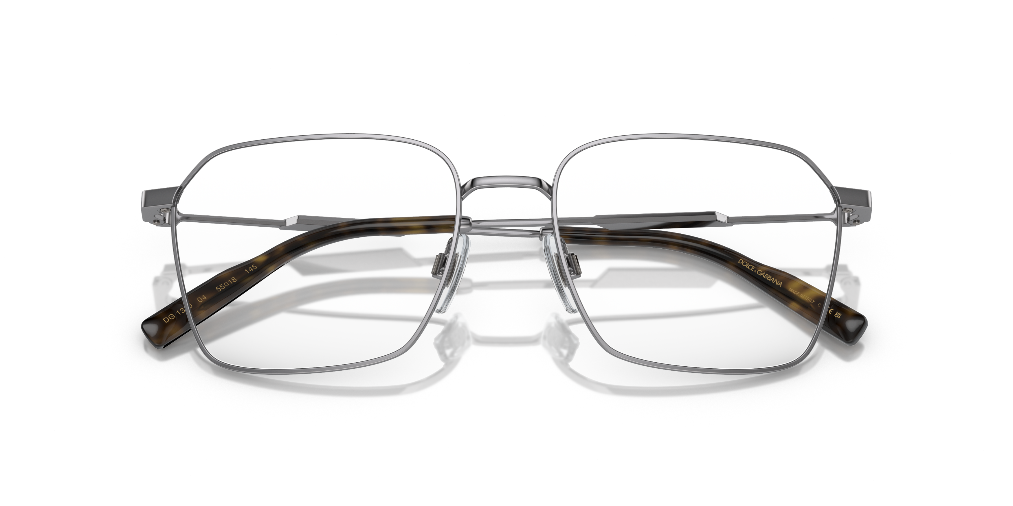 Folded Dolce & Gabbana DG 1350 Glasses Transparent / Grey