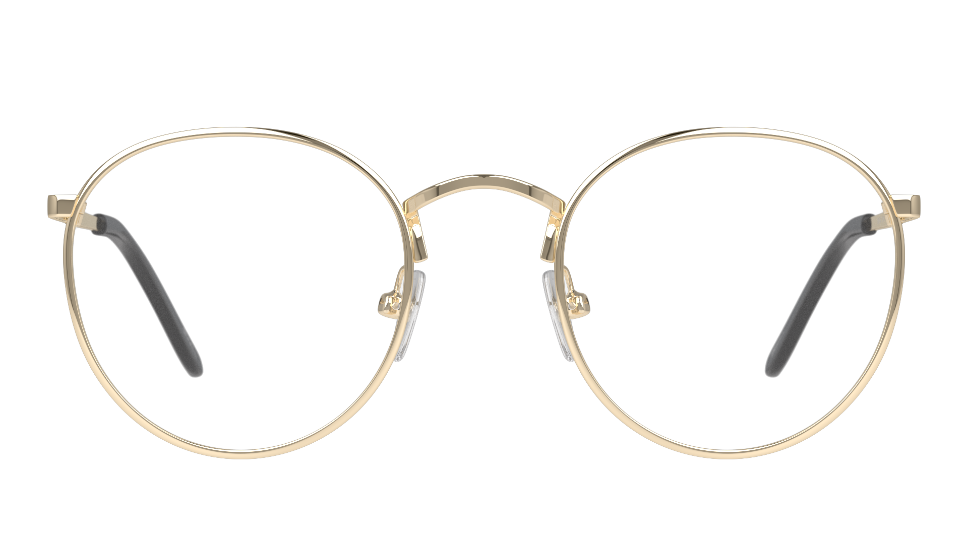 Front Seen SN JT04 (DD00) Children's Glasses Transparent / Gold