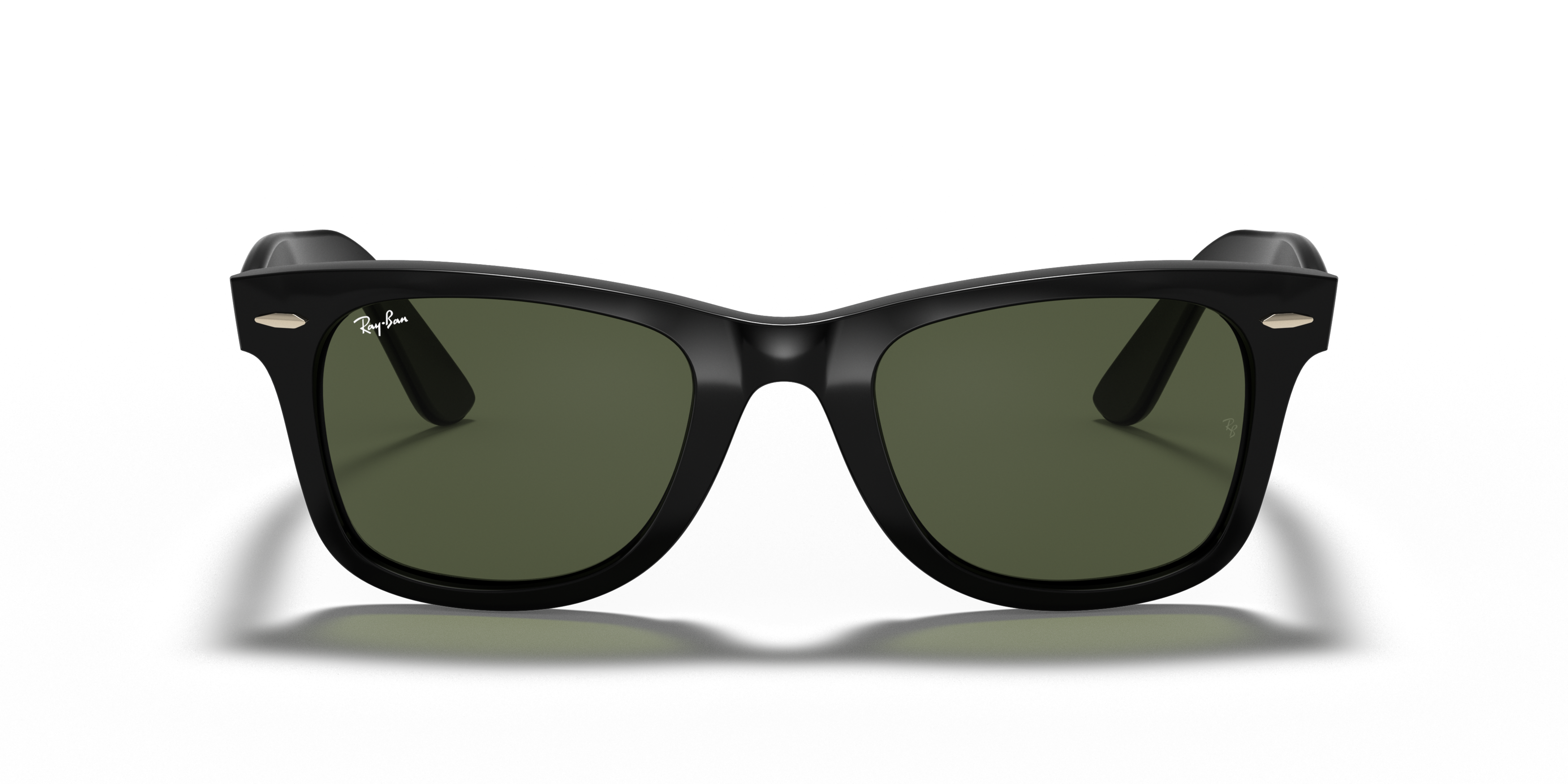 Front Ray-Ban Wayfarer Ease RB 4340 (601) Sunglasses Green / Black
