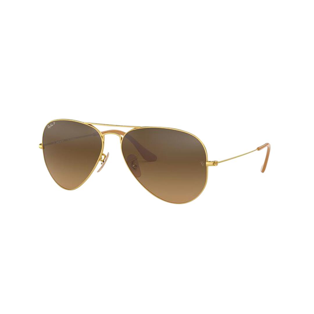 Ray-Ban Aviator RB3025 Lunettes de Soleil Homme - Pilote Doré - Verres Polarisés - Possibilité de ve
