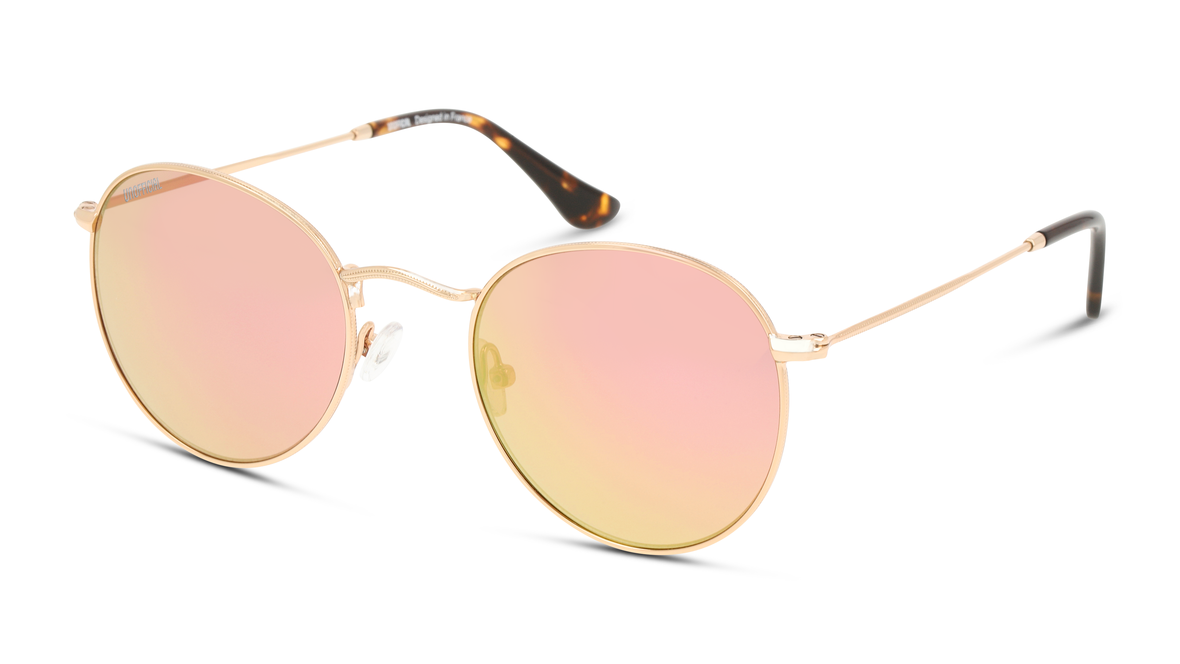 Angle_Left01 Unofficial UNSU0050 (DDPP) Sunglasses Pink / Gold