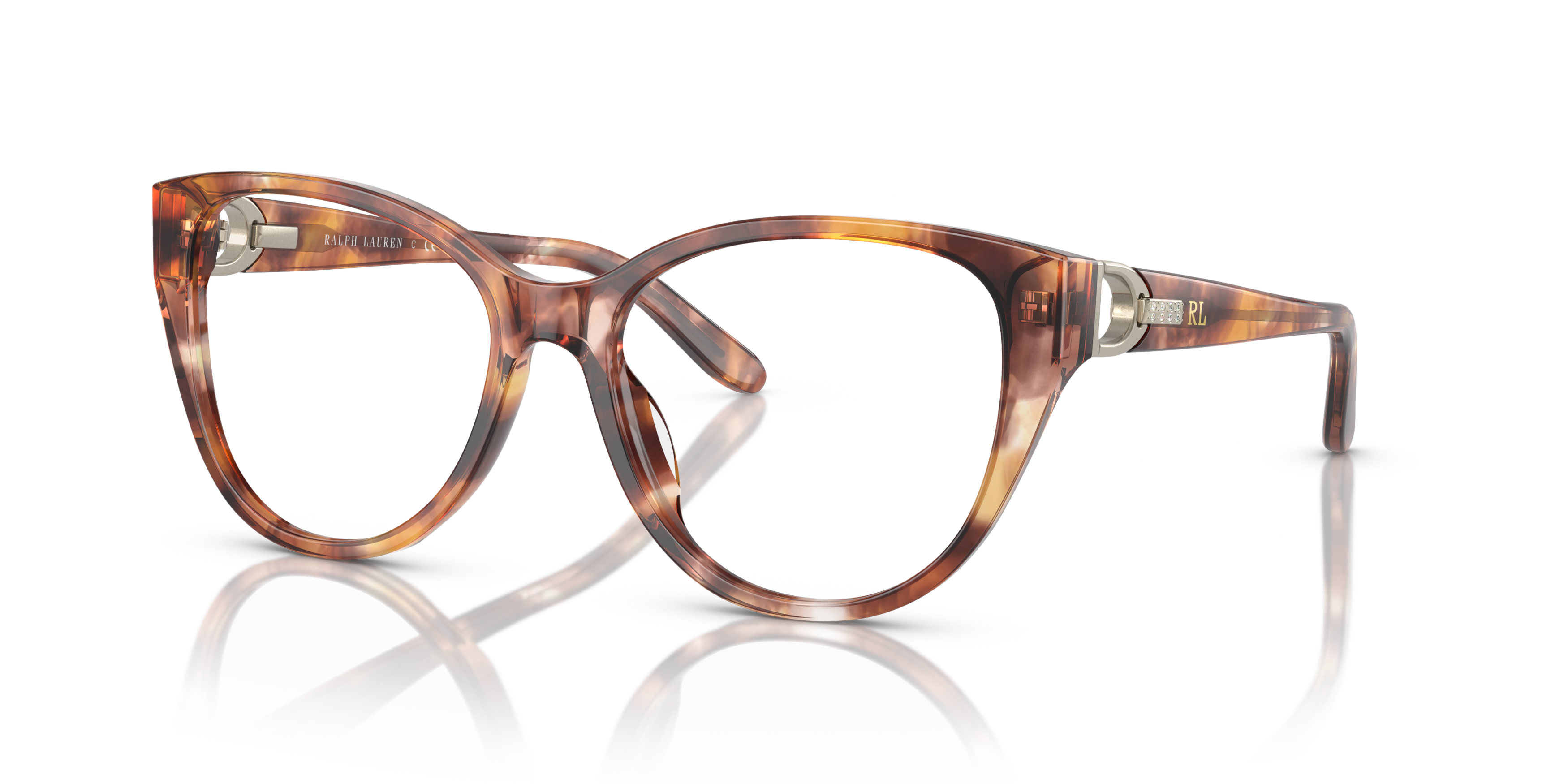 Angle_Left01 Ralph Lauren RL 6234BU (6093) Glasses Transparent / Havana
