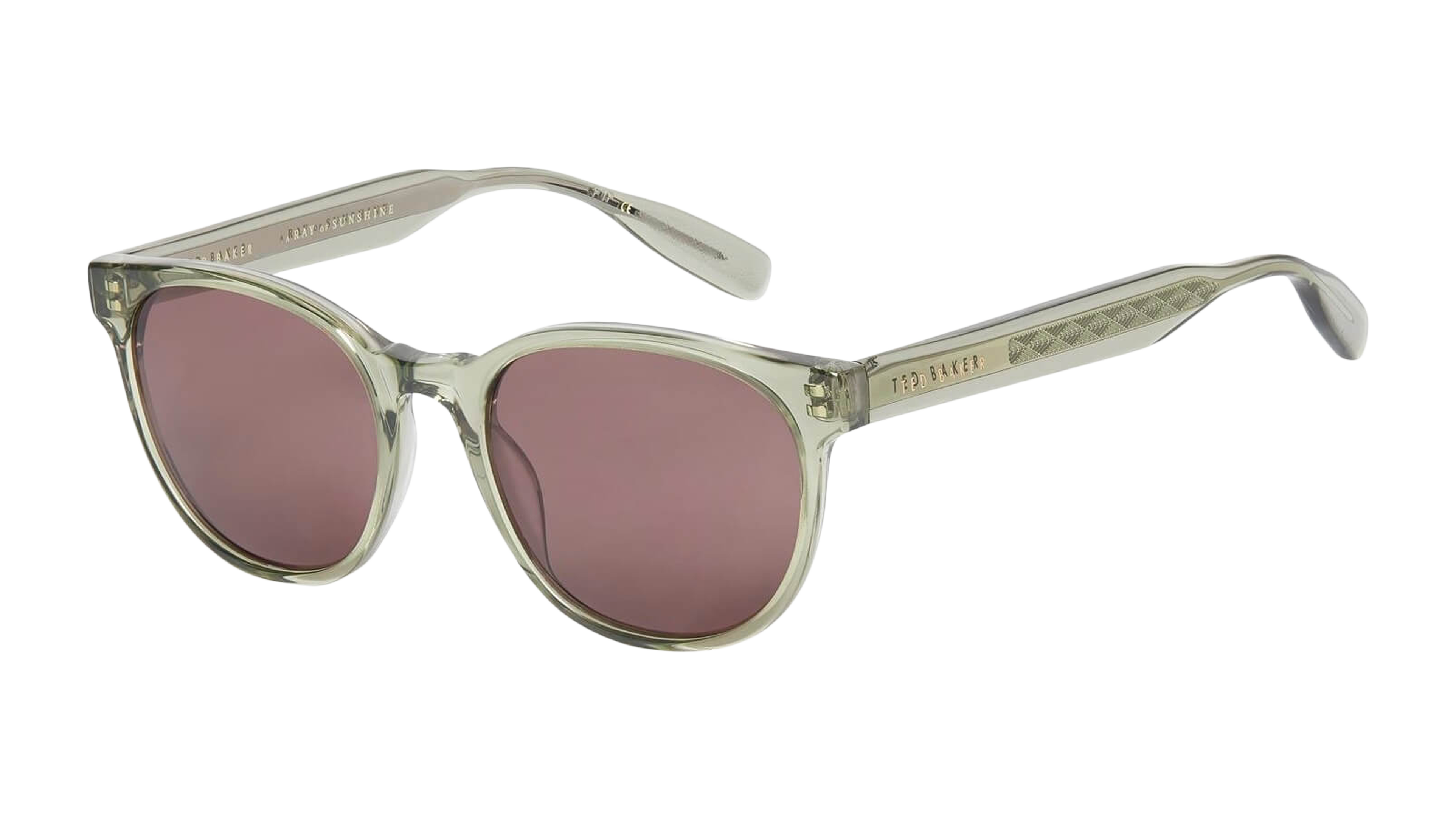 Angle_Left01 Ted Baker TB 1544 (934) Sunglasses Green / Grey