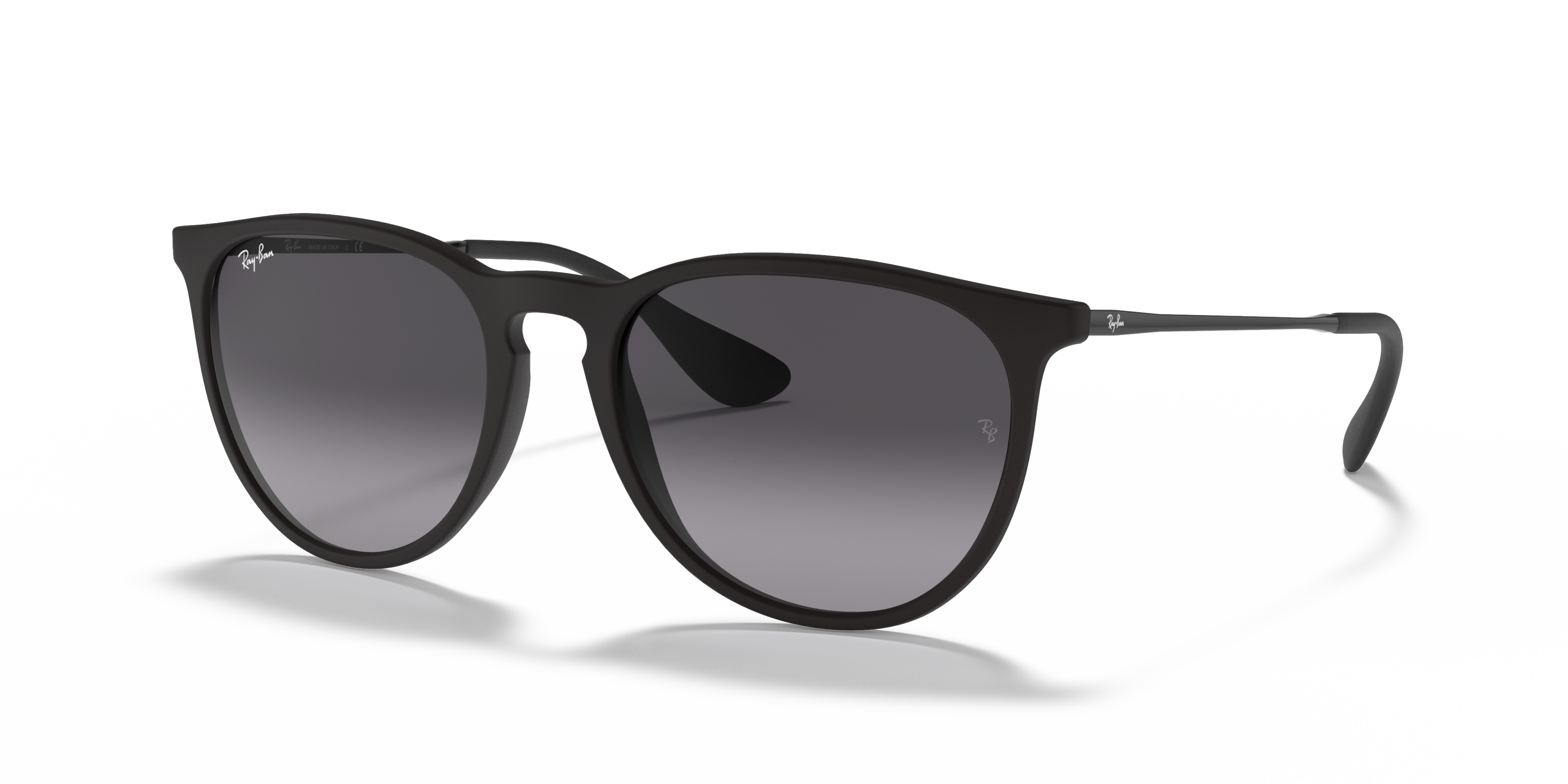 Angle_Left01 Ray-Ban Erika RB 4171 Sunglasses Grey / Black