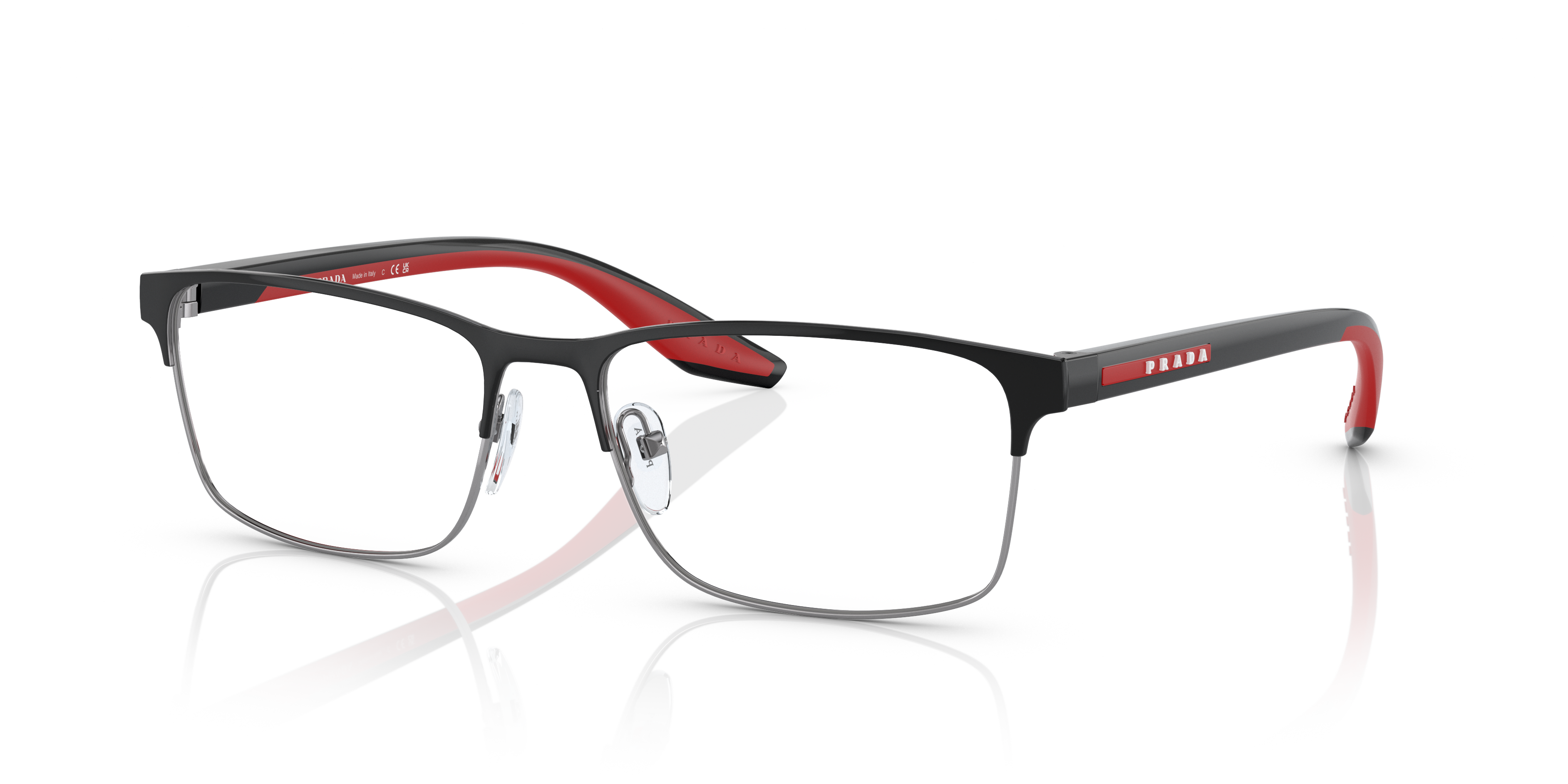 Angle_Left01 Prada Linea Rossa PS 50PV Glasses Transparent / Black
