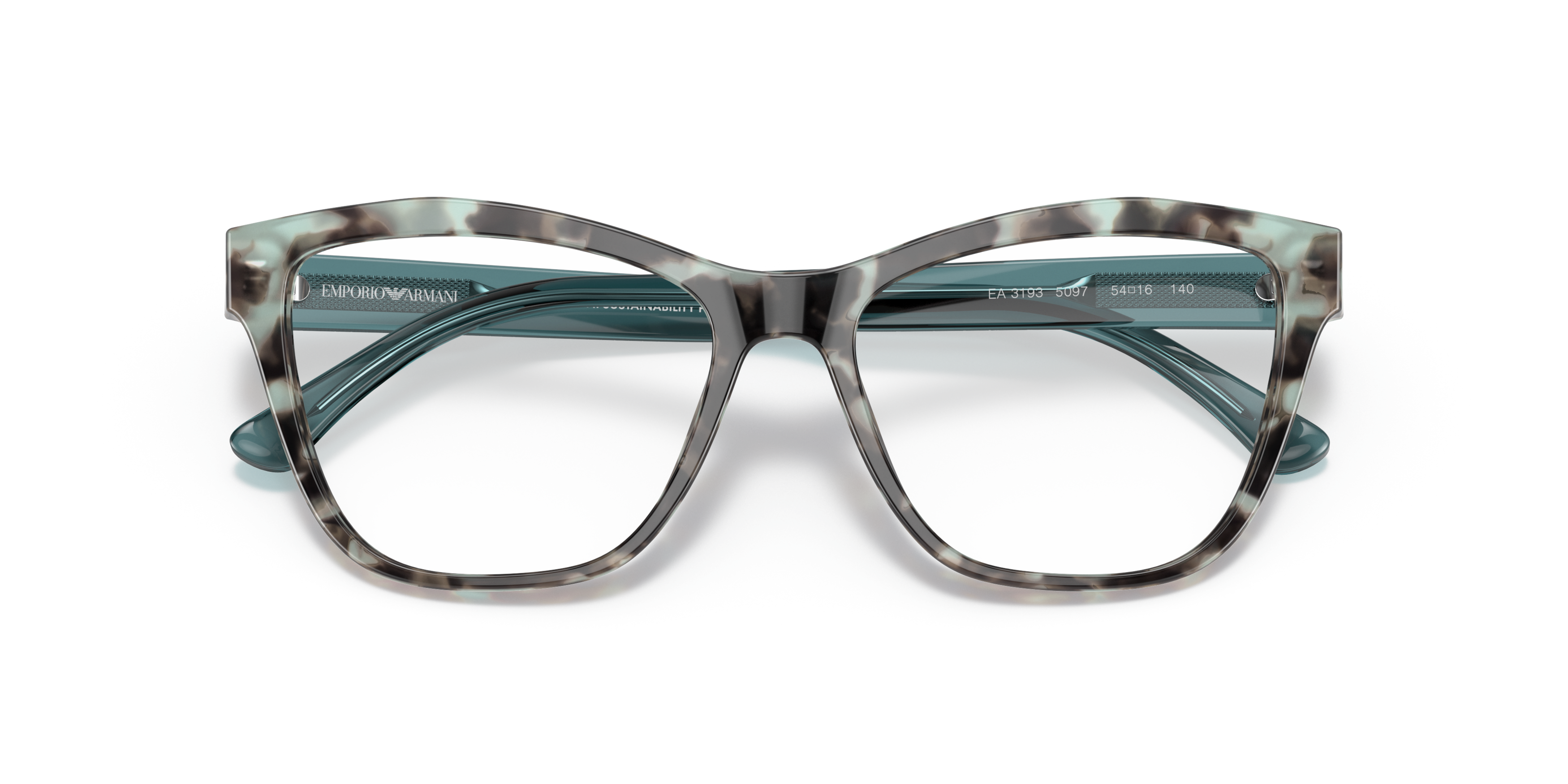 Folded Emporio Armani EA 3193 (5097) Glasses Transparent / Blue