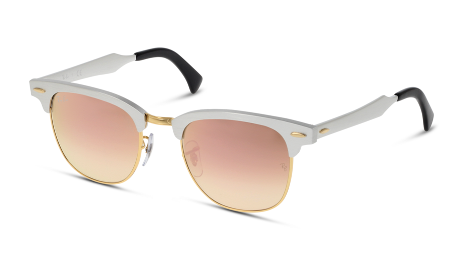 [products.image.angle_left01] Ray-Ban Clubmaster Aluminum Flash Lenses Gradient RB3507 137/7O