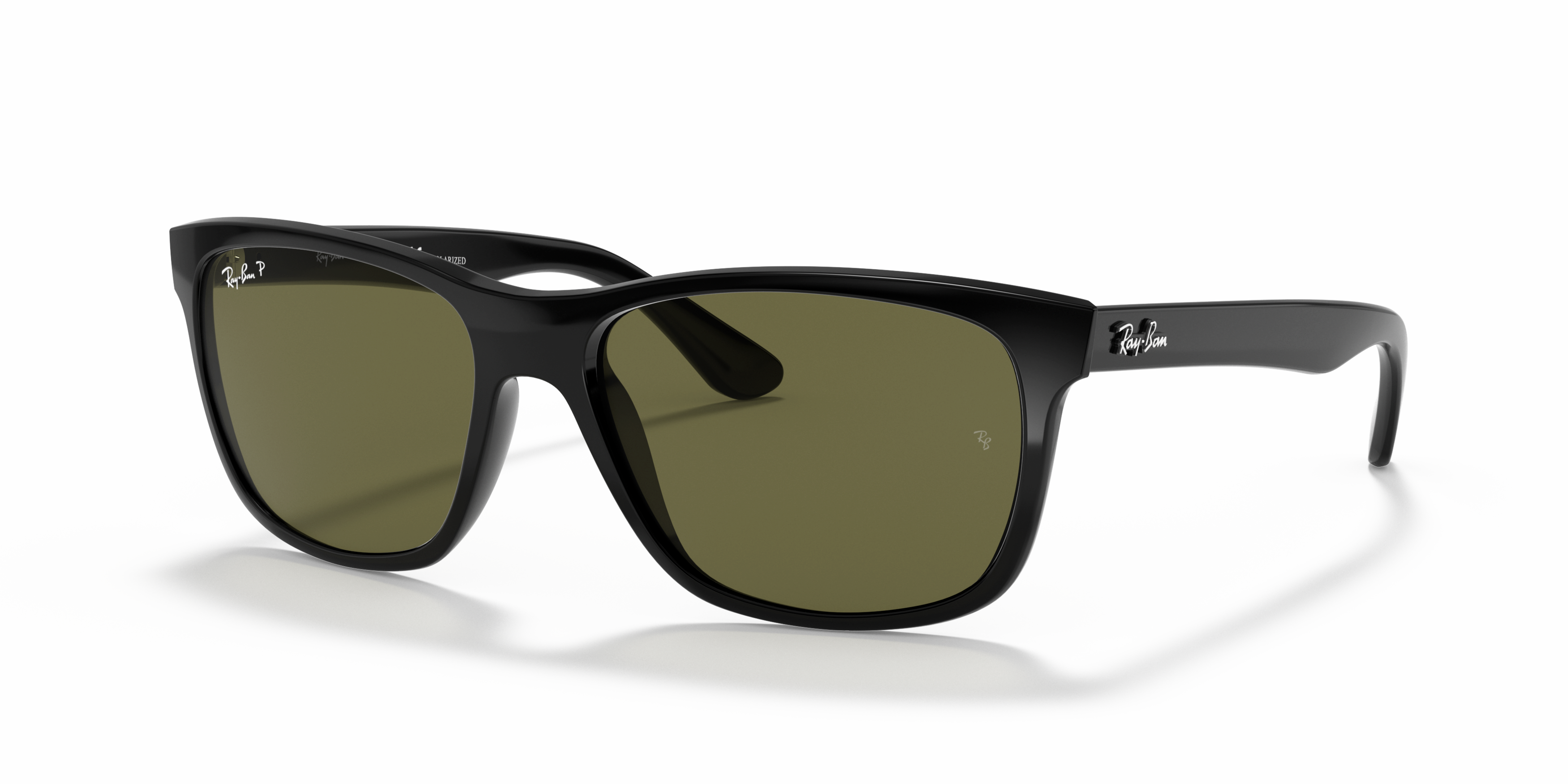Angle_Left01 Ray-Ban RB 4181 (601/9A) Sunglasses Green / Black