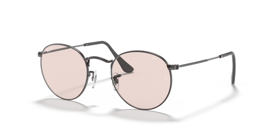 Ray-Ban Round Solid Evolve RB 3447 Sunglasses Pink / Grey