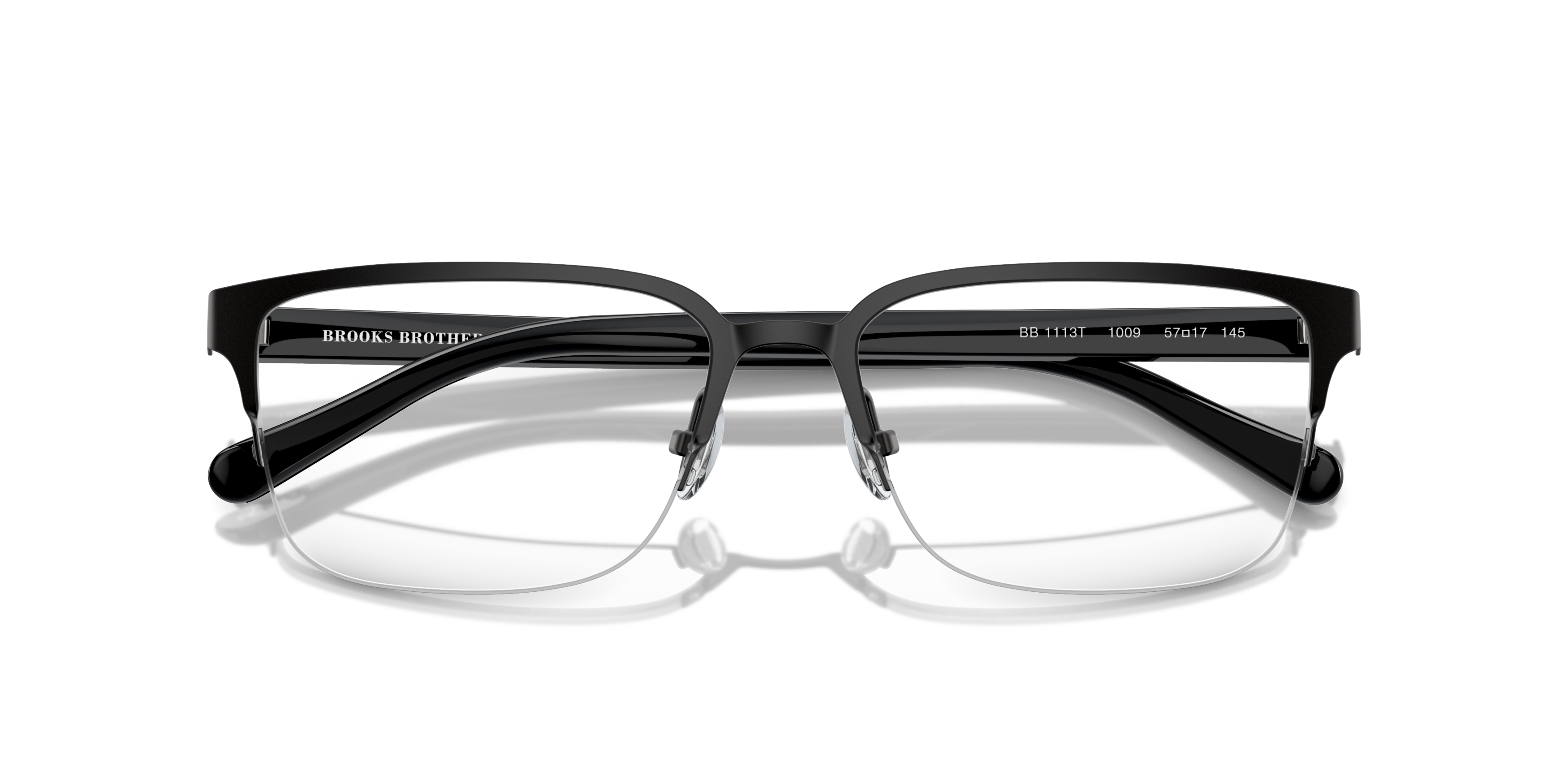 Folded Brooks Brothers BB 1113T Glasses Transparent / Black