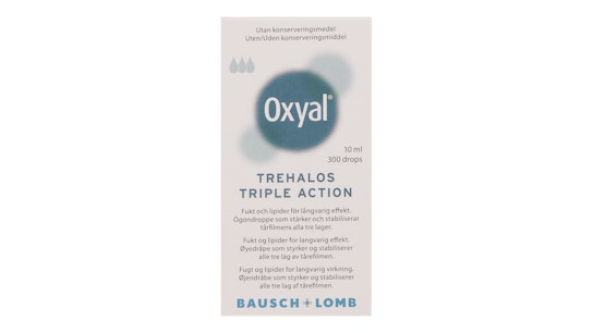 Oxyal Oxyal trehalos triple action Øjendråber 10ml